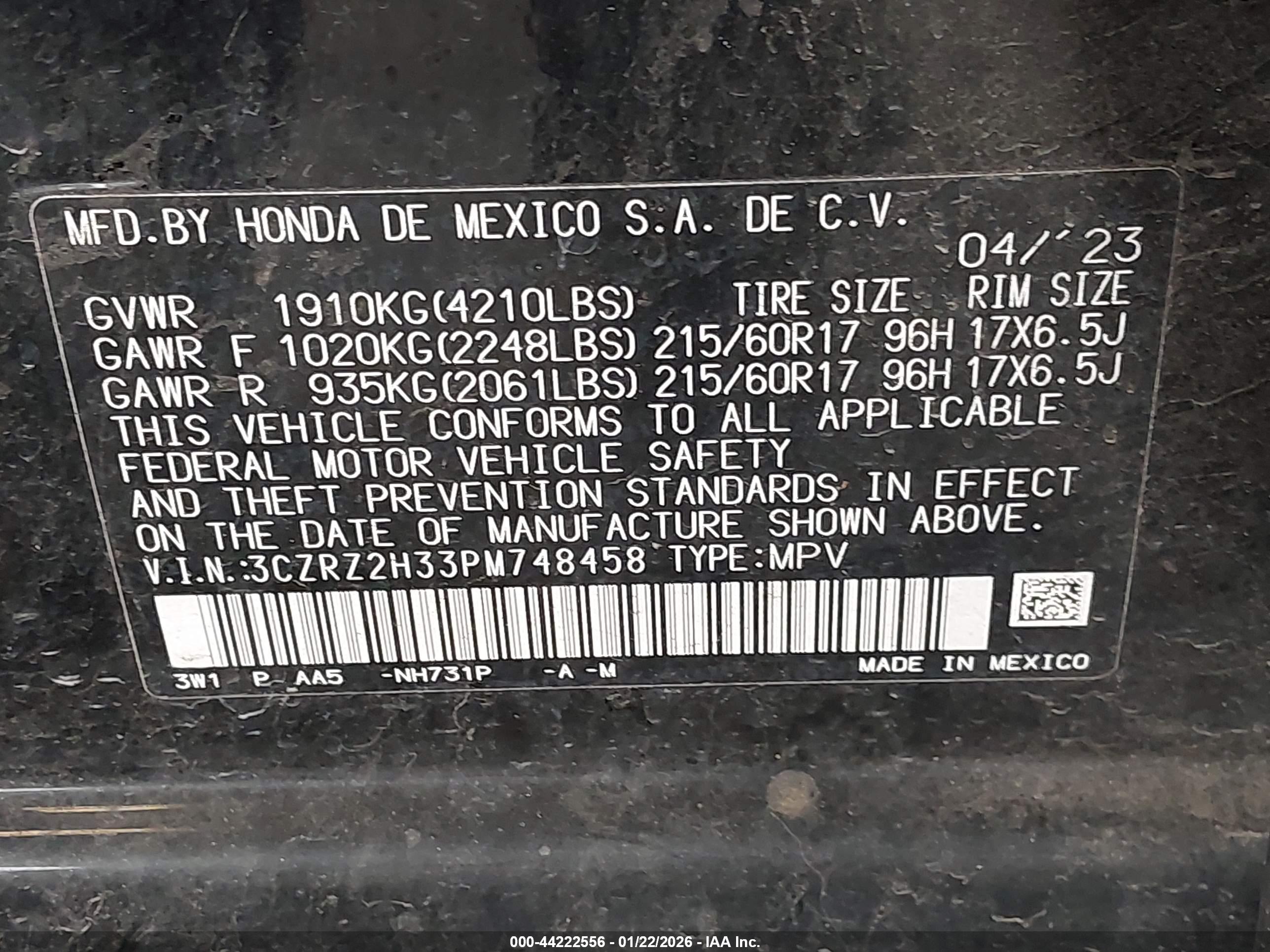 HONDA HR-V image 9