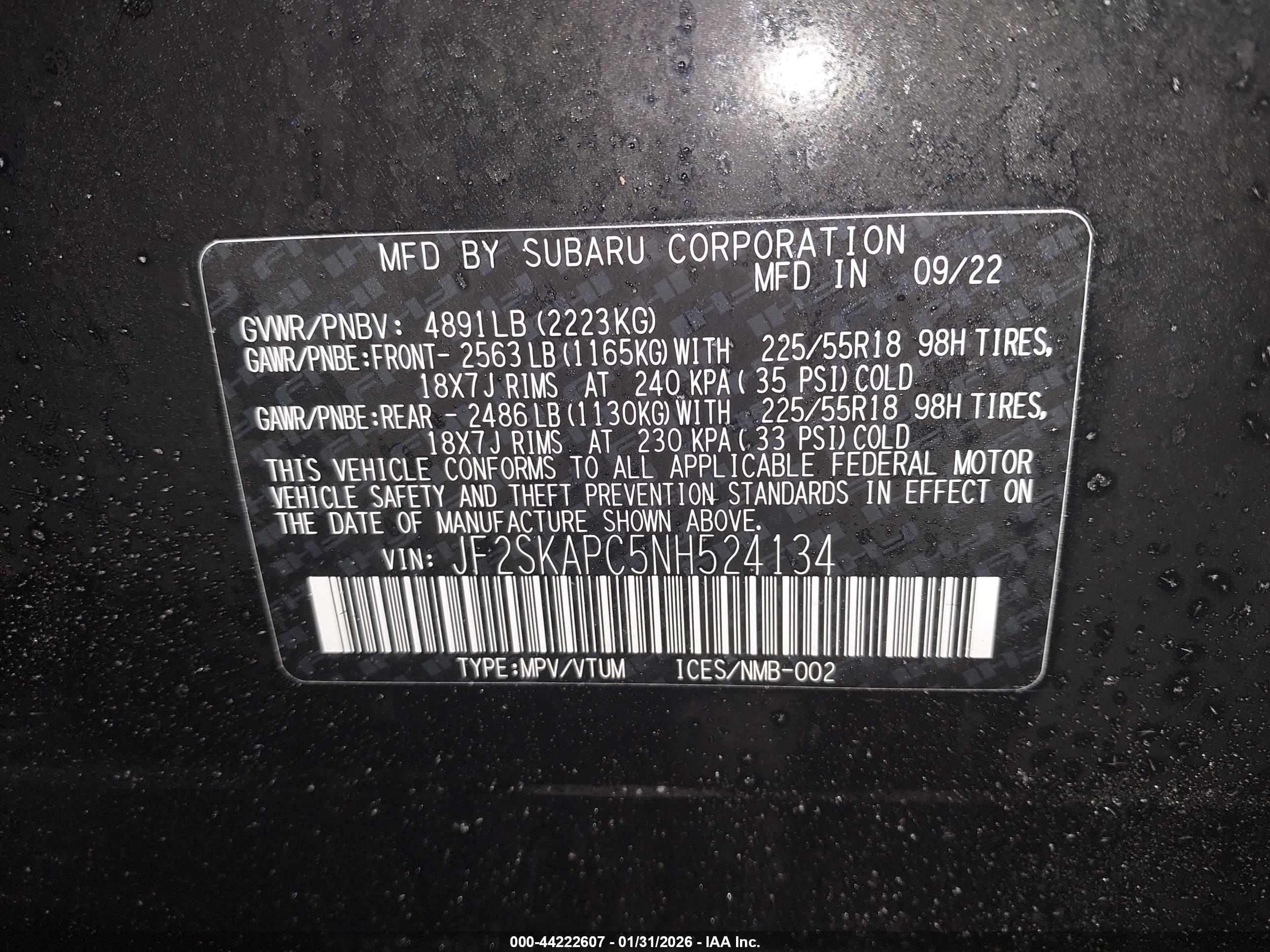 SUBARU FORESTER image 9