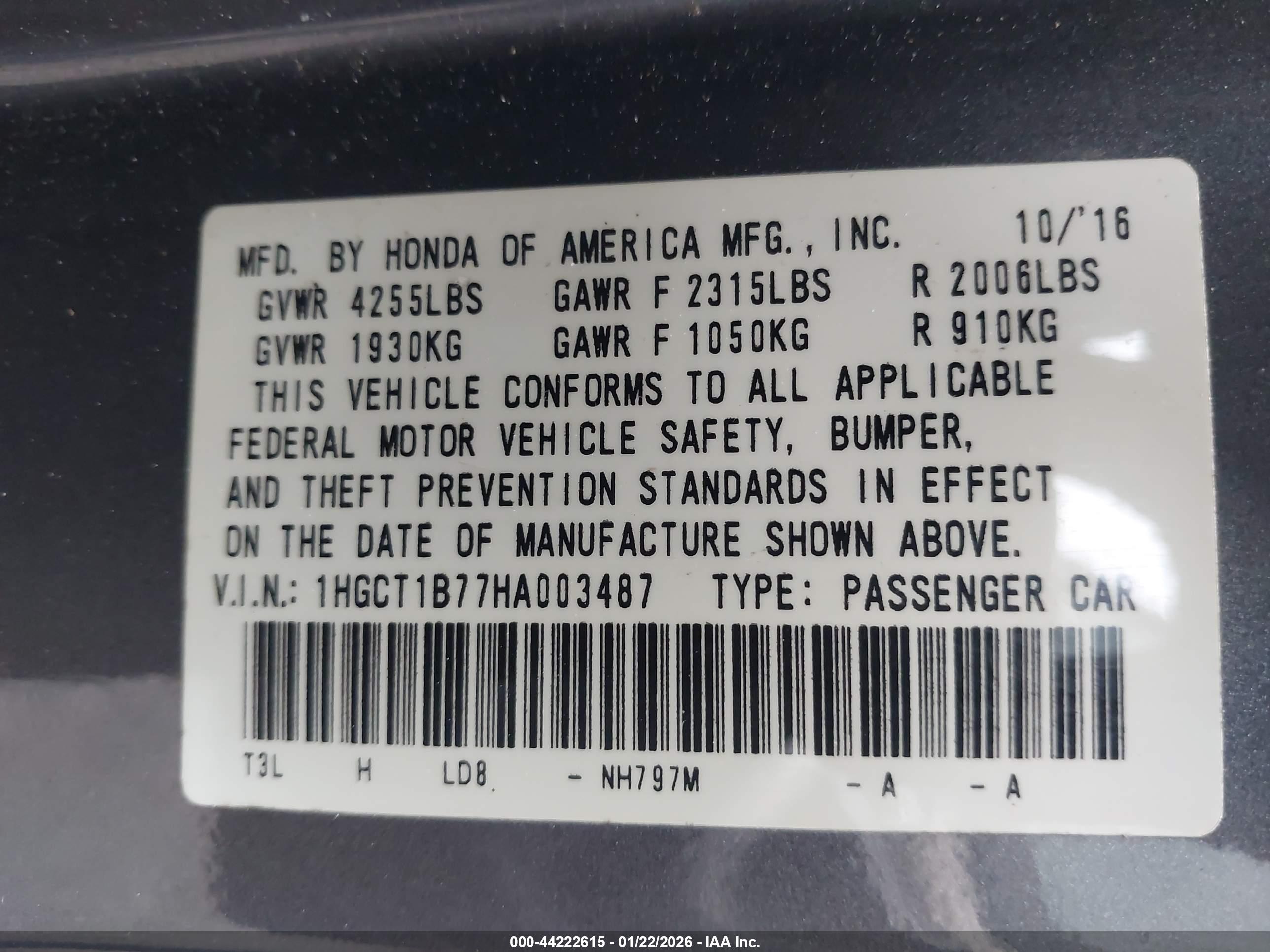 HONDA ACCORD image 9