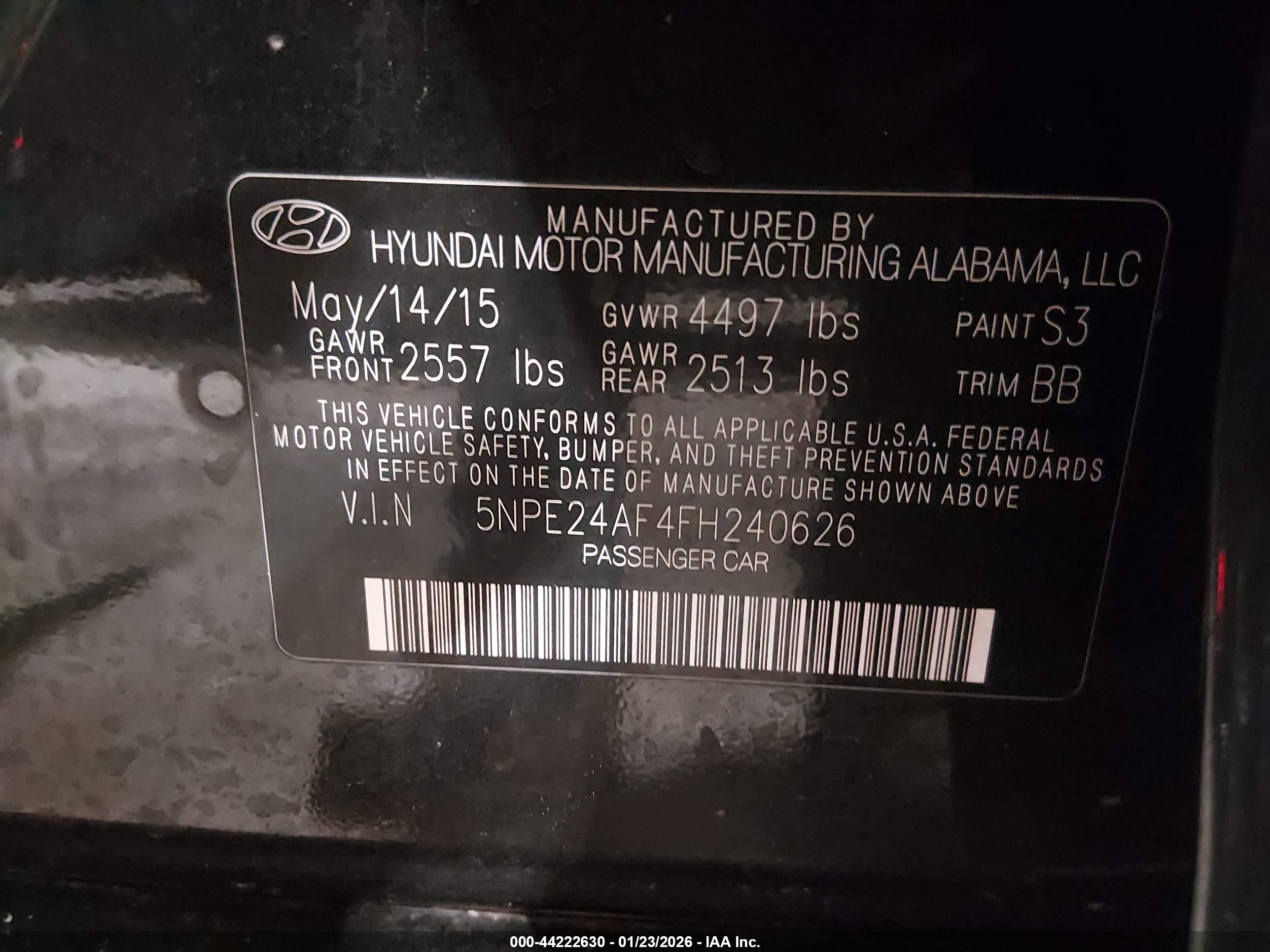 HYUNDAI SONATA image 9
