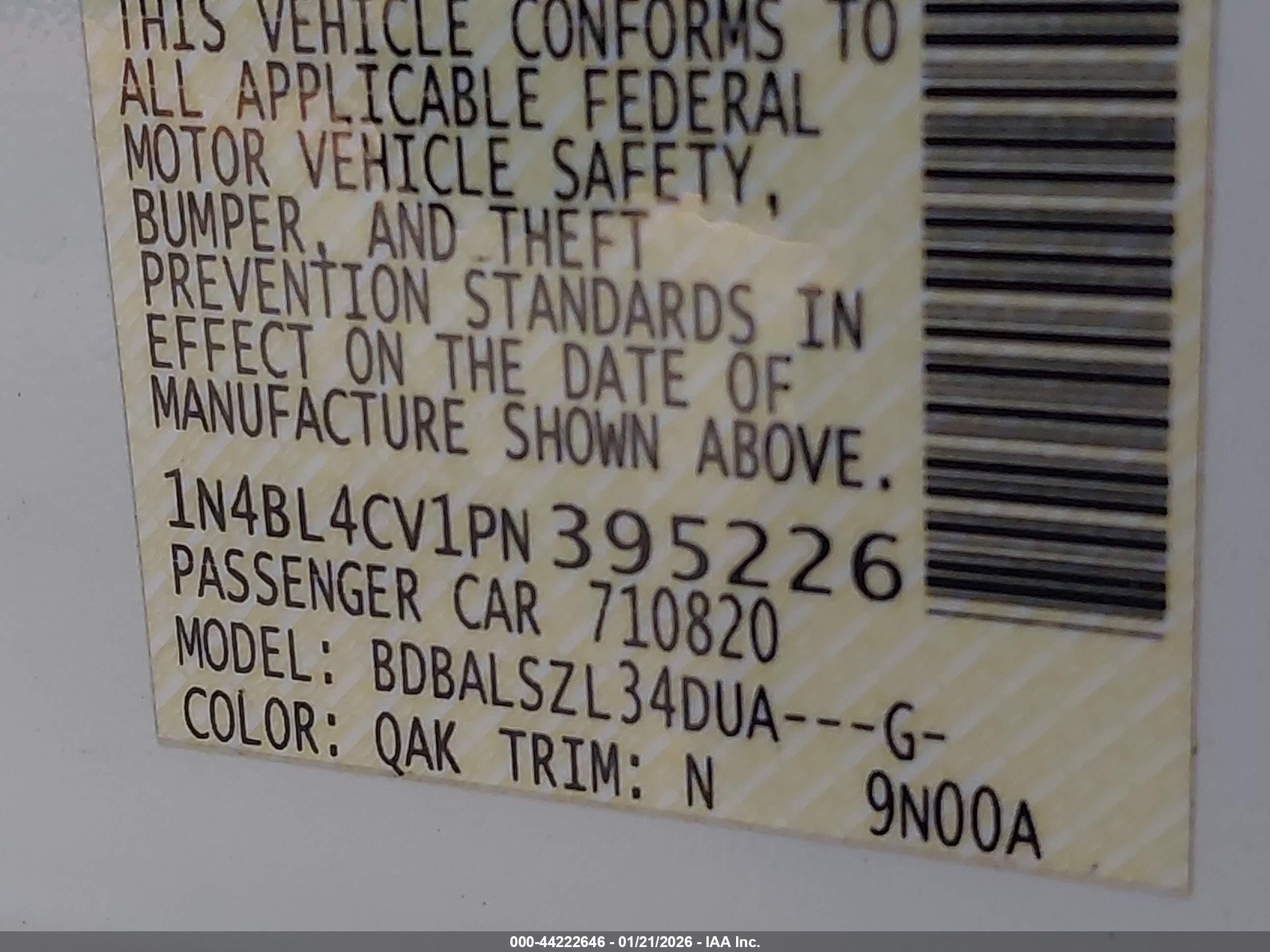 NISSAN ALTIMA image 9