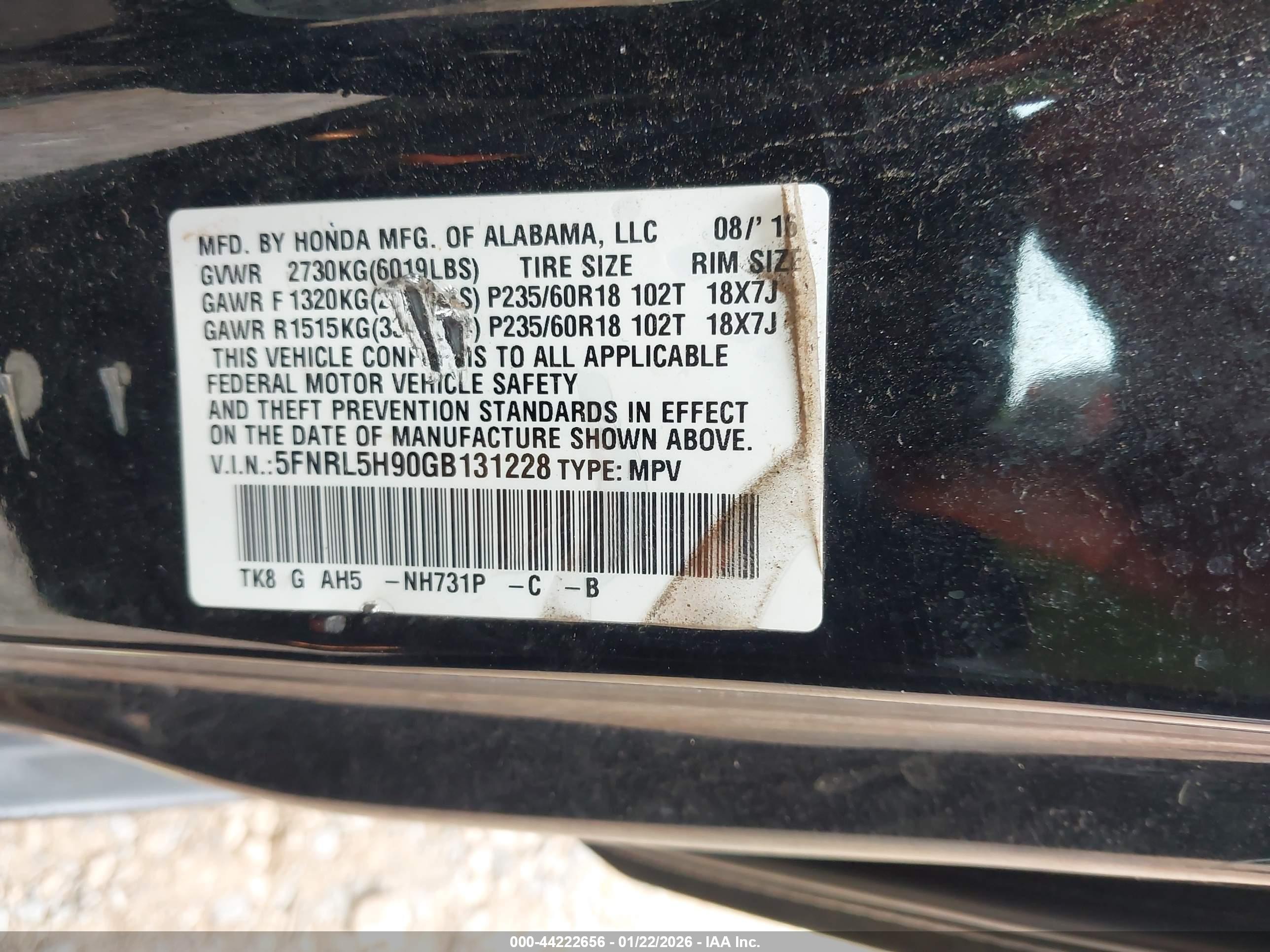 HONDA ODYSSEY image 9
