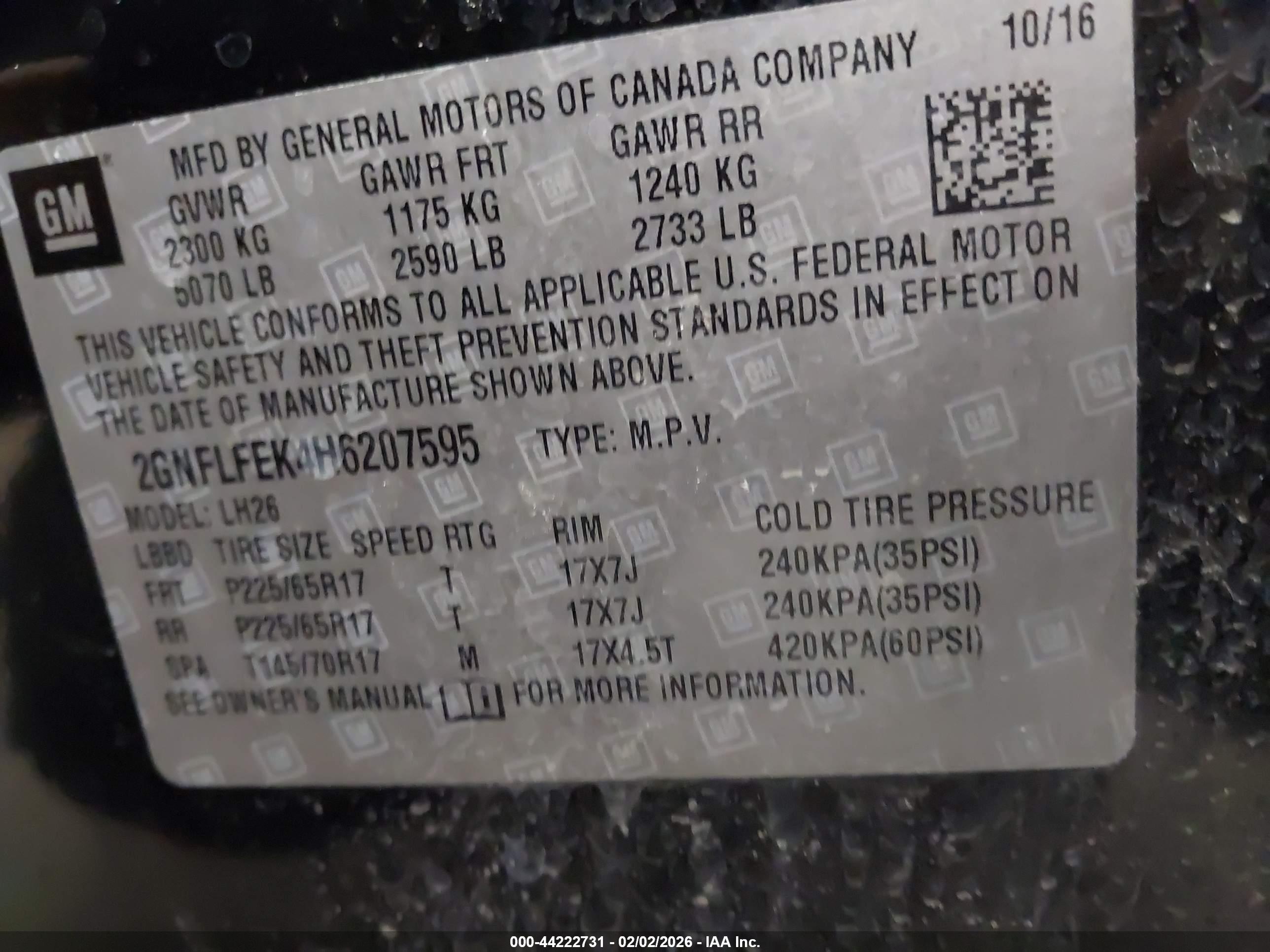 CHEVROLET EQUINOX image 9