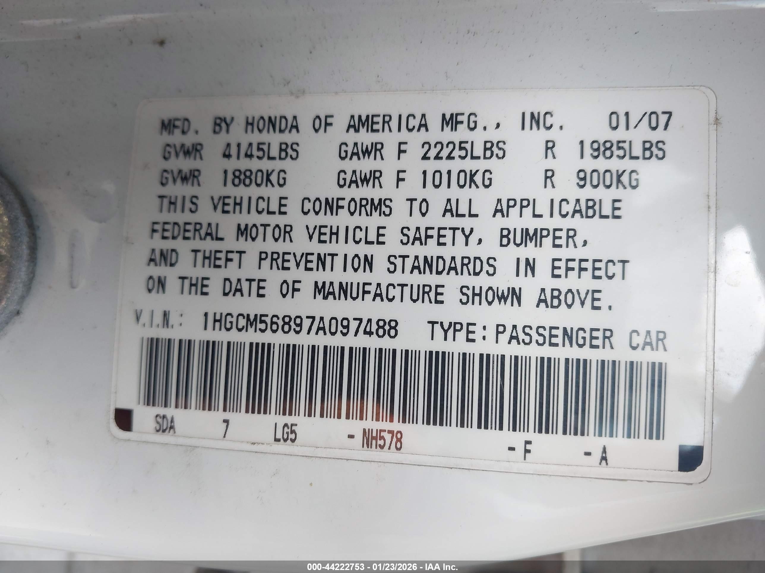 HONDA ACCORD image 9
