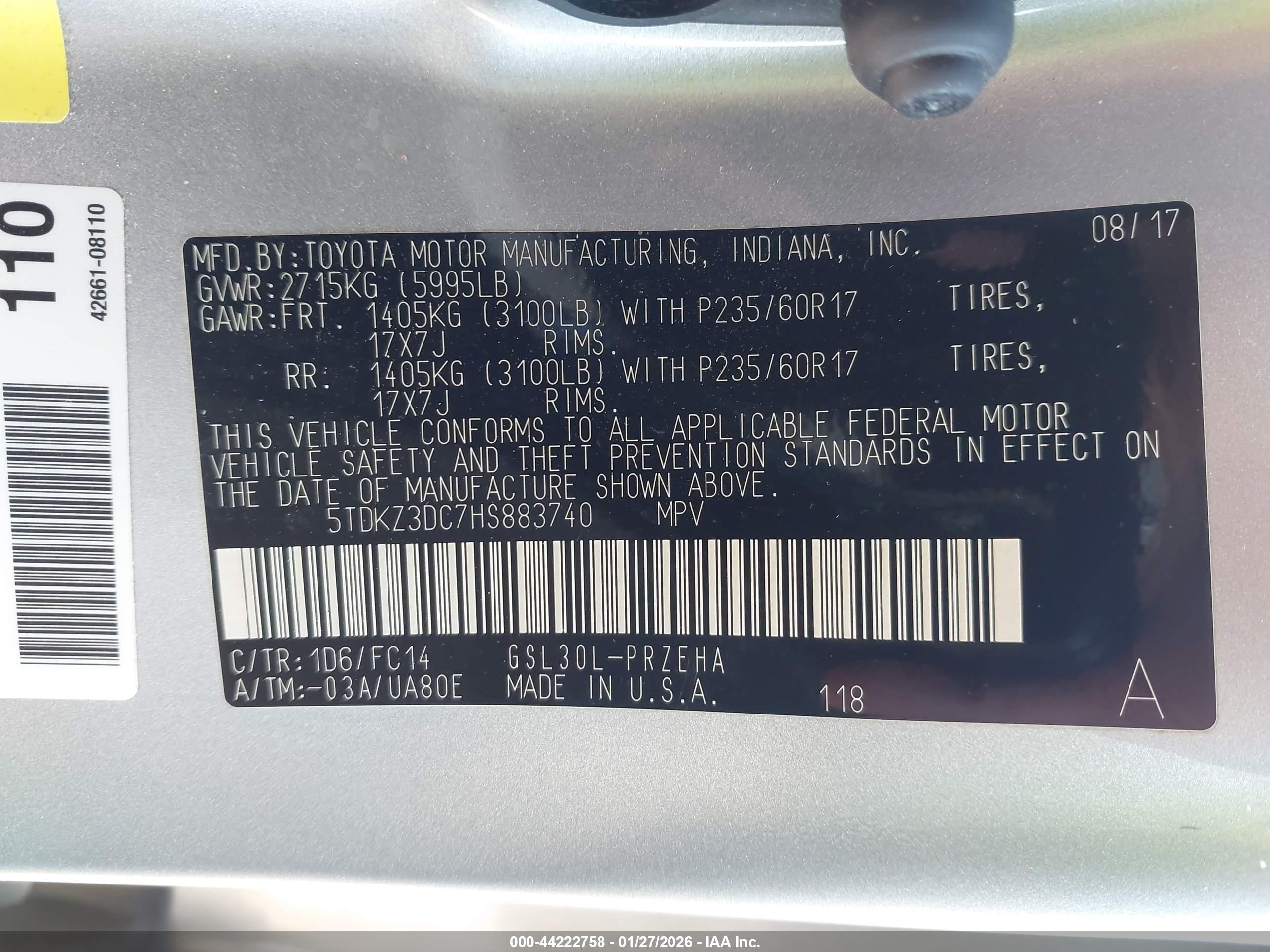 TOYOTA SIENNA image 9