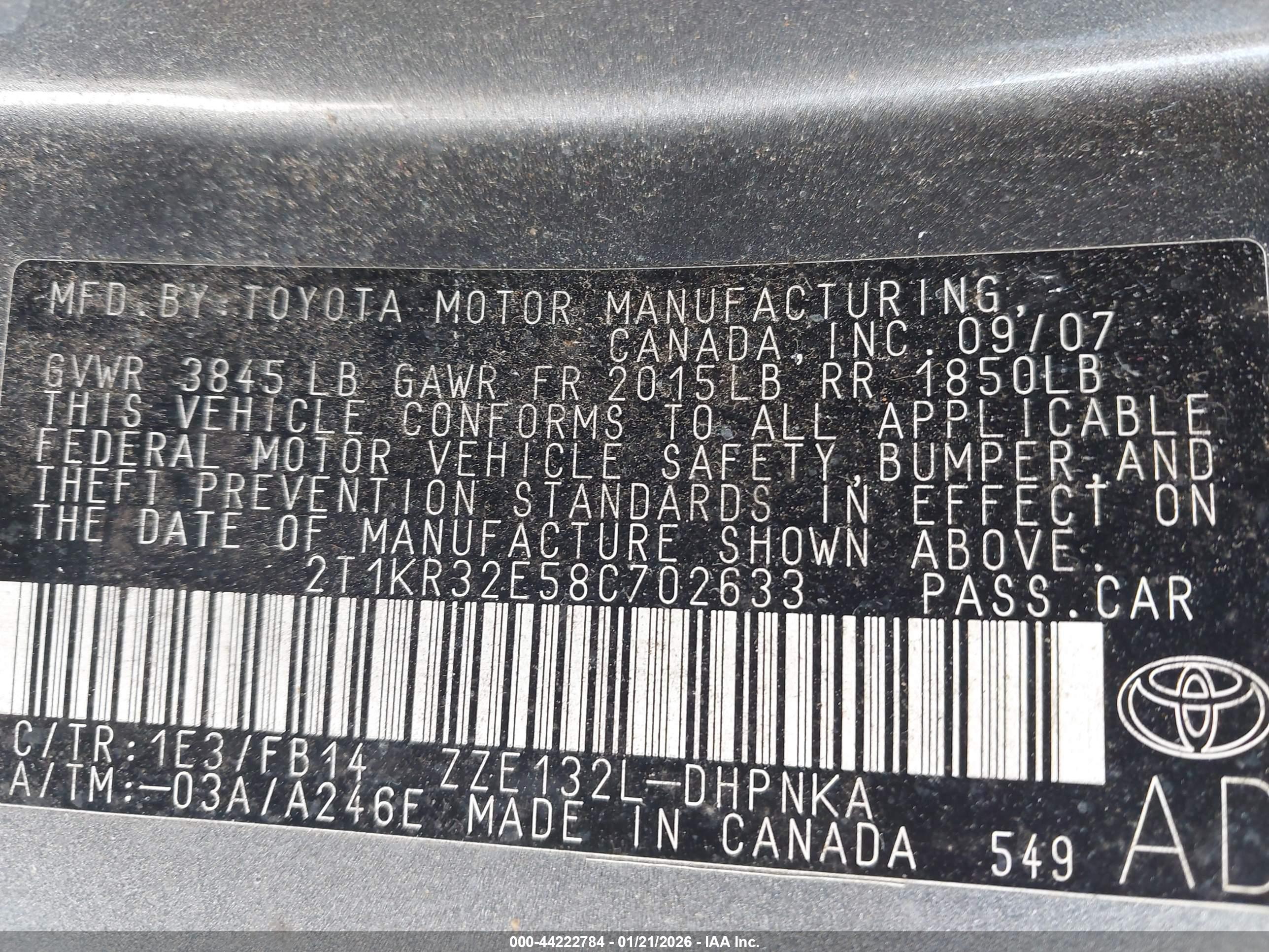 TOYOTA MATRIX image 9