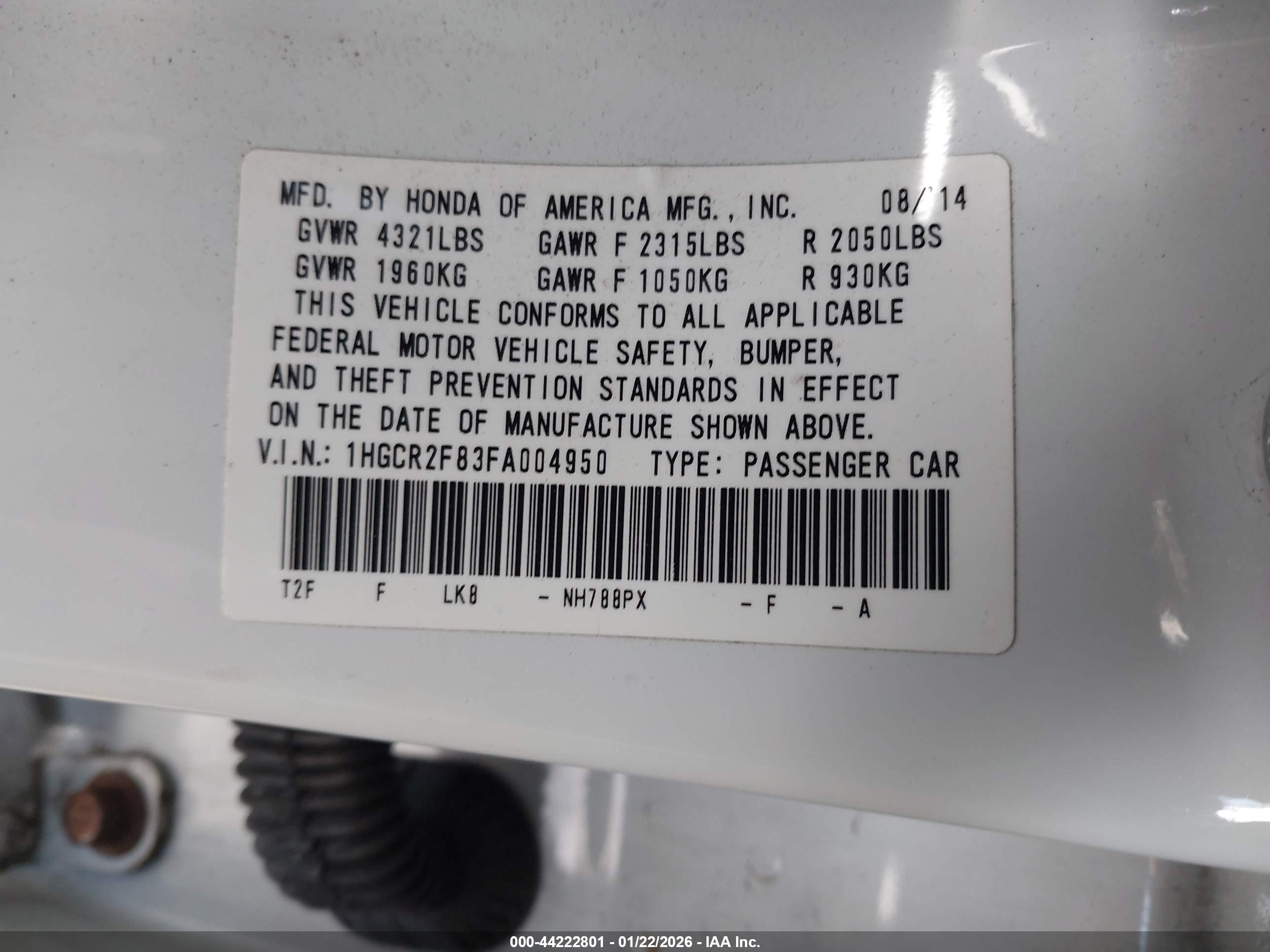 HONDA ACCORD image 9