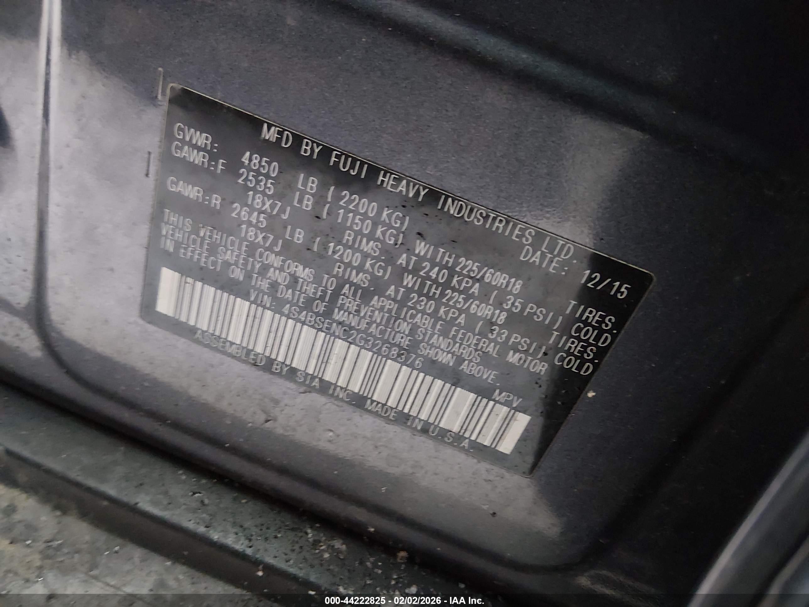 SUBARU OUTBACK image 9