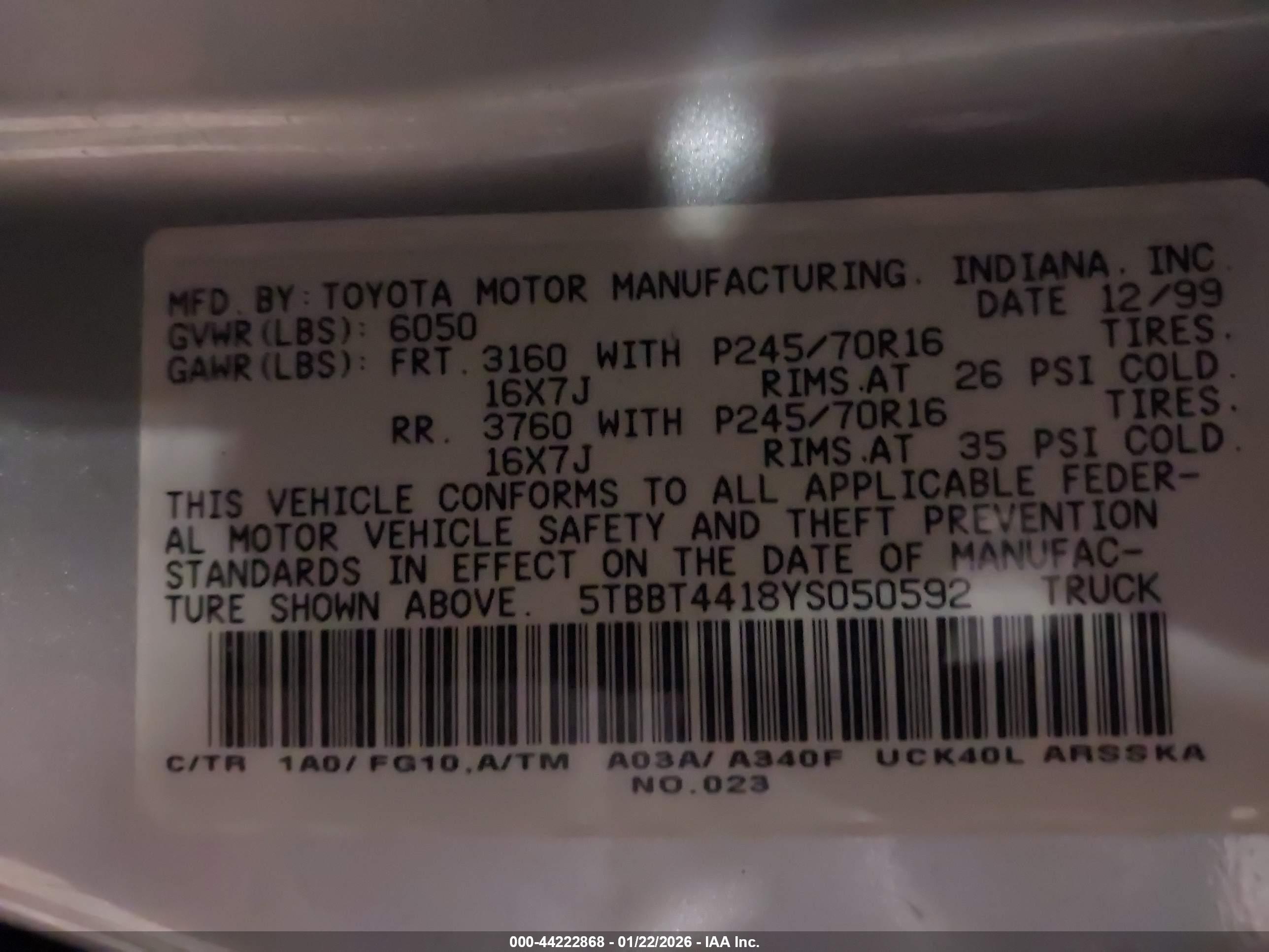 TOYOTA TUNDRA image 9