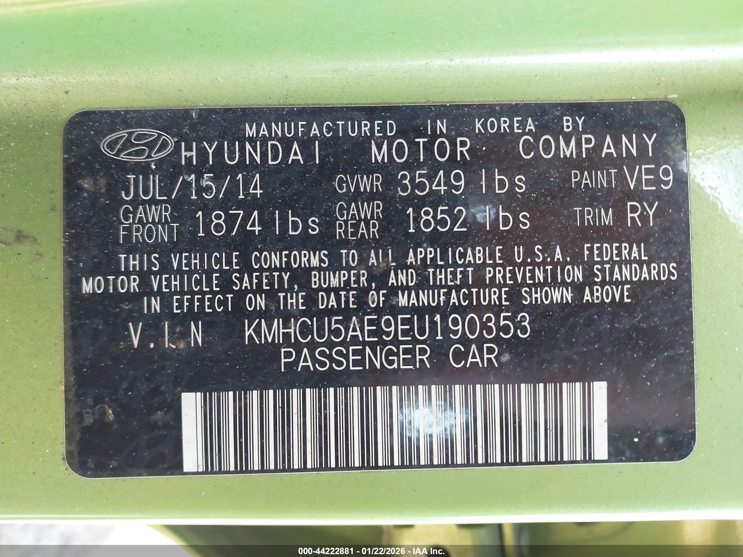 HYUNDAI ACCENT image 9