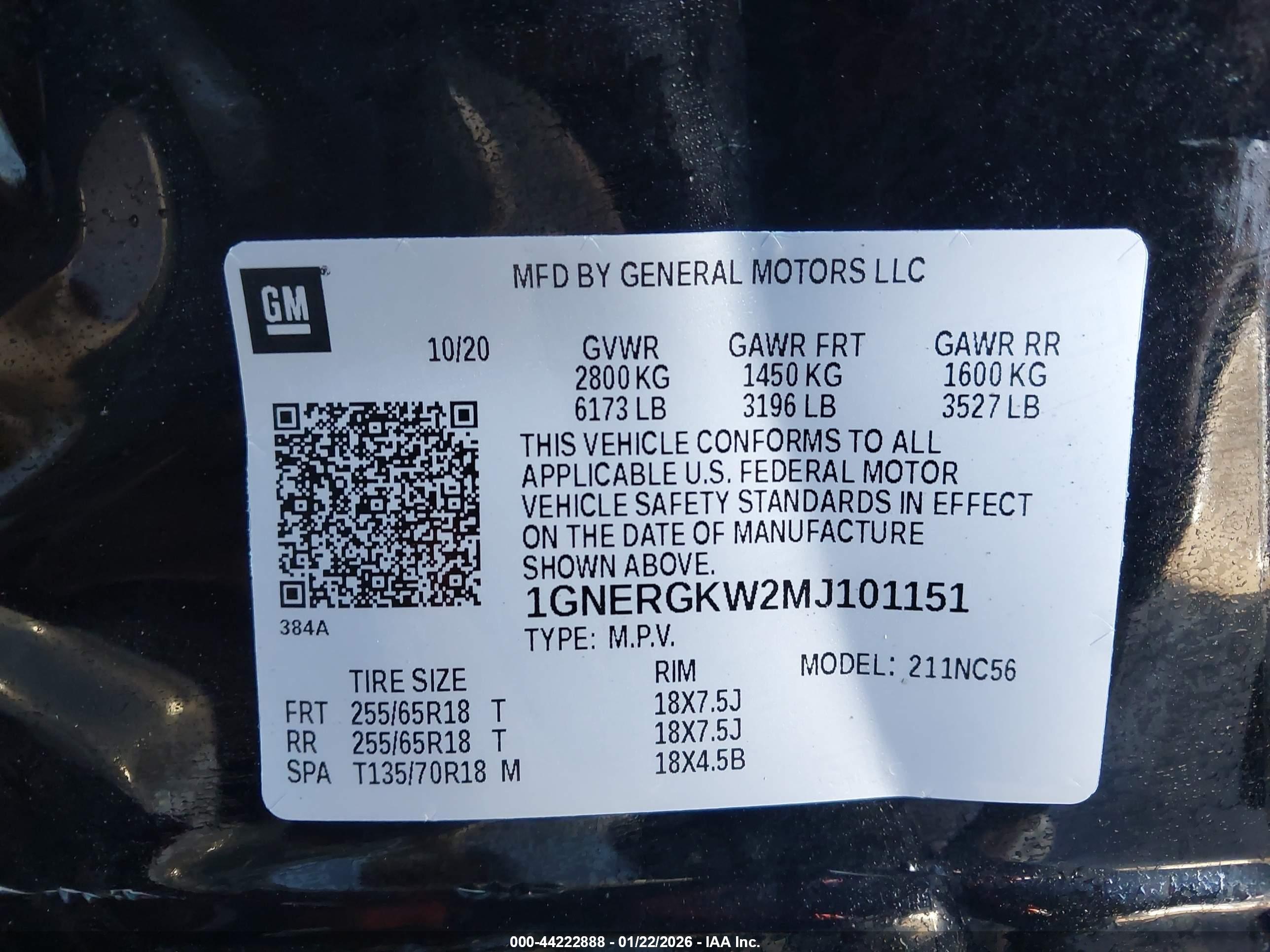 CHEVROLET TRAVERSE image 9