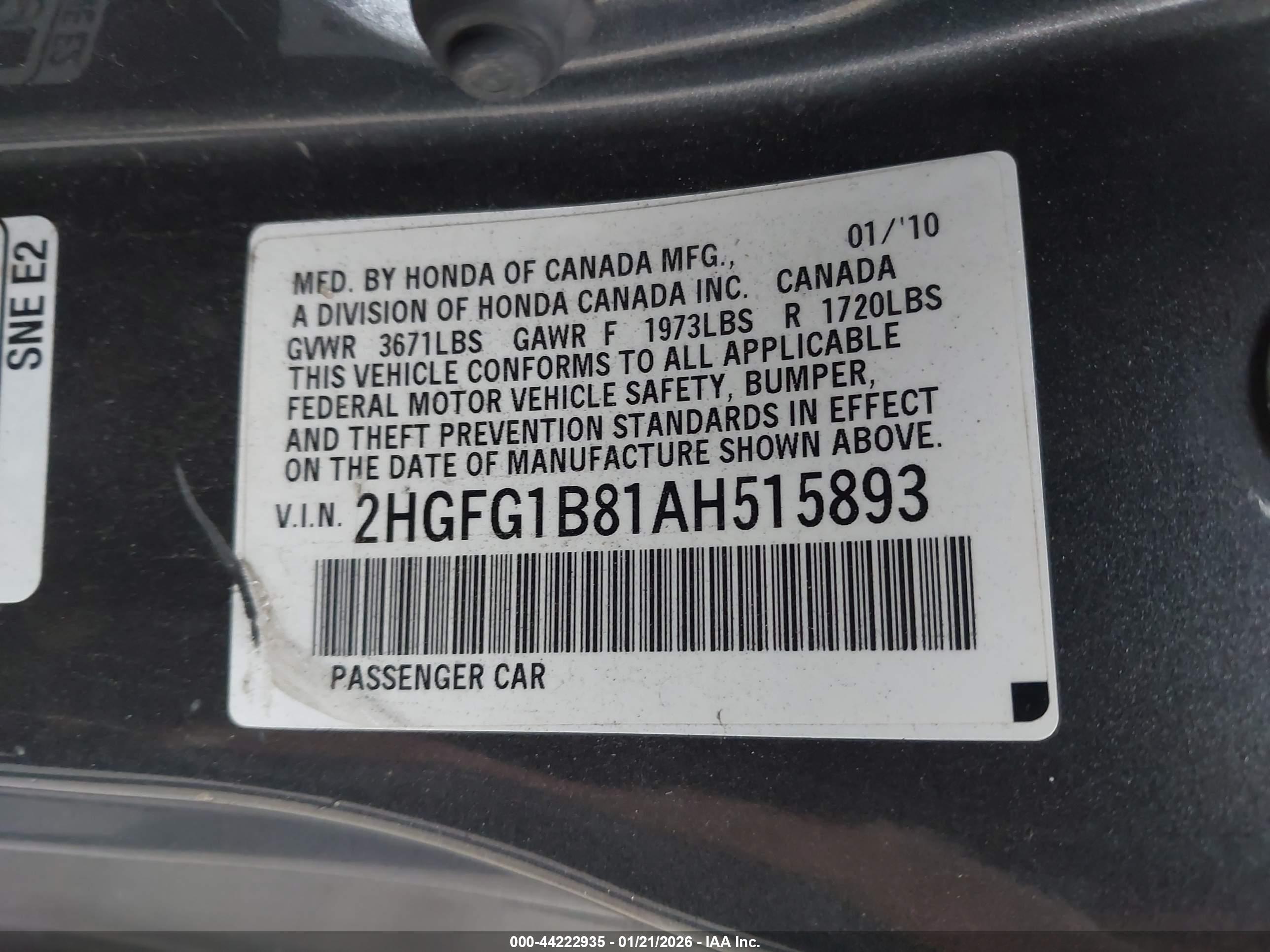 HONDA CIVIC image 9
