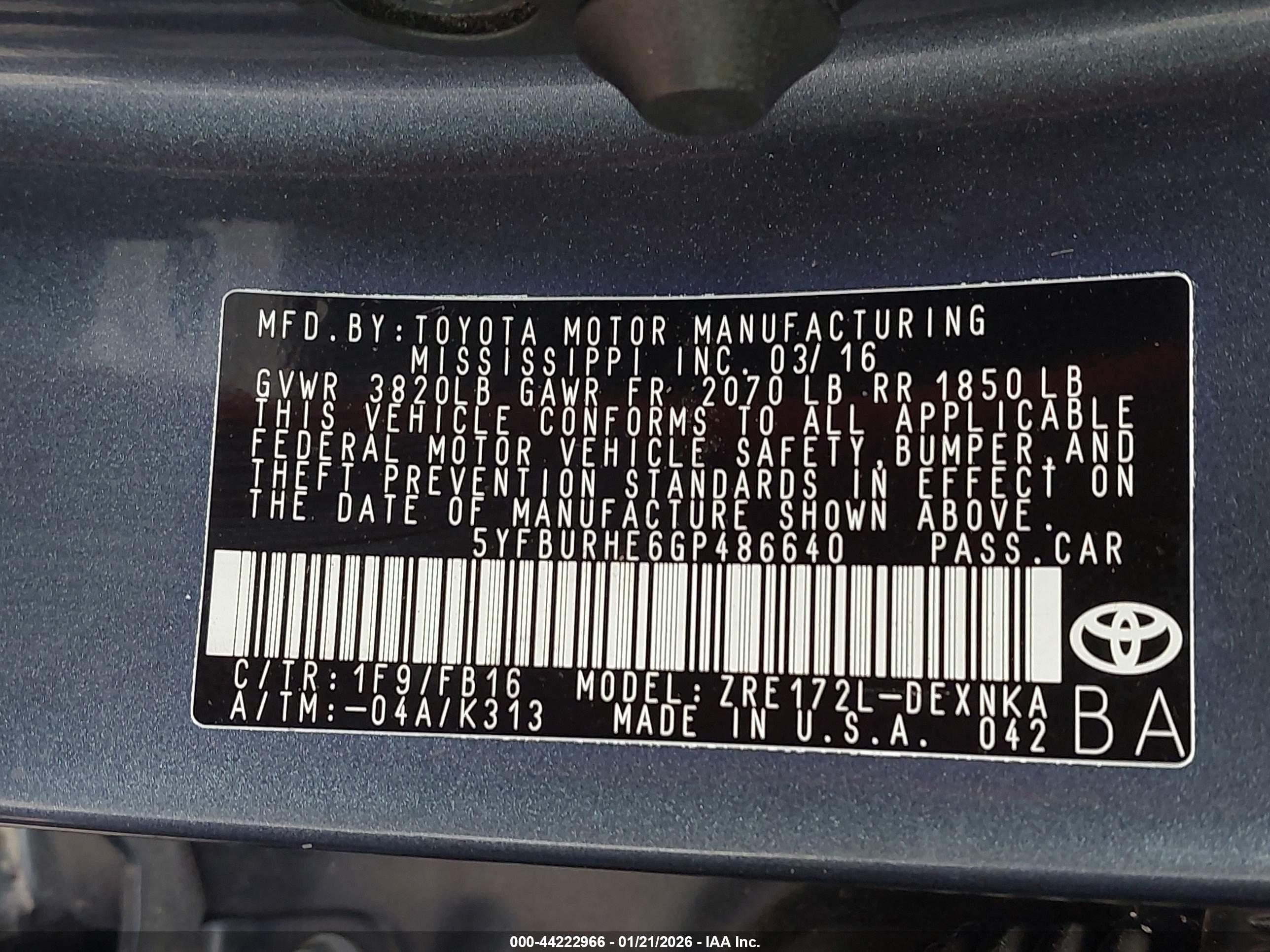 TOYOTA COROLLA image 9