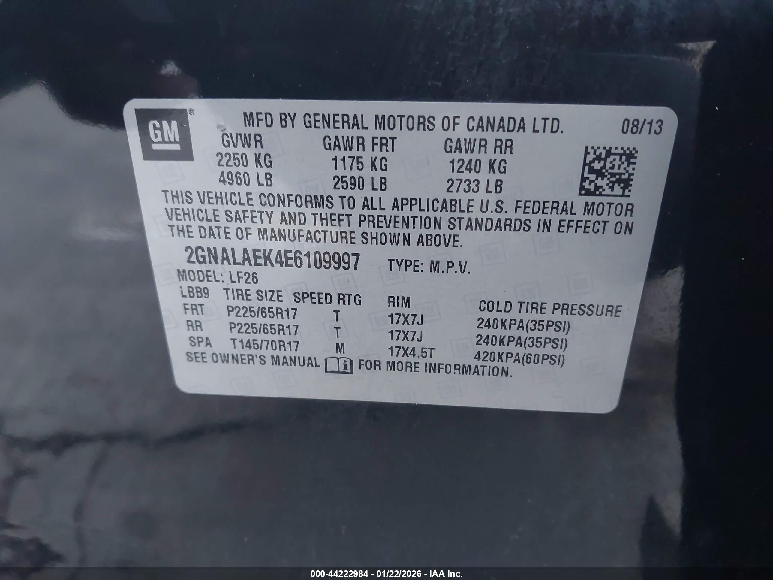 CHEVROLET EQUINOX image 9