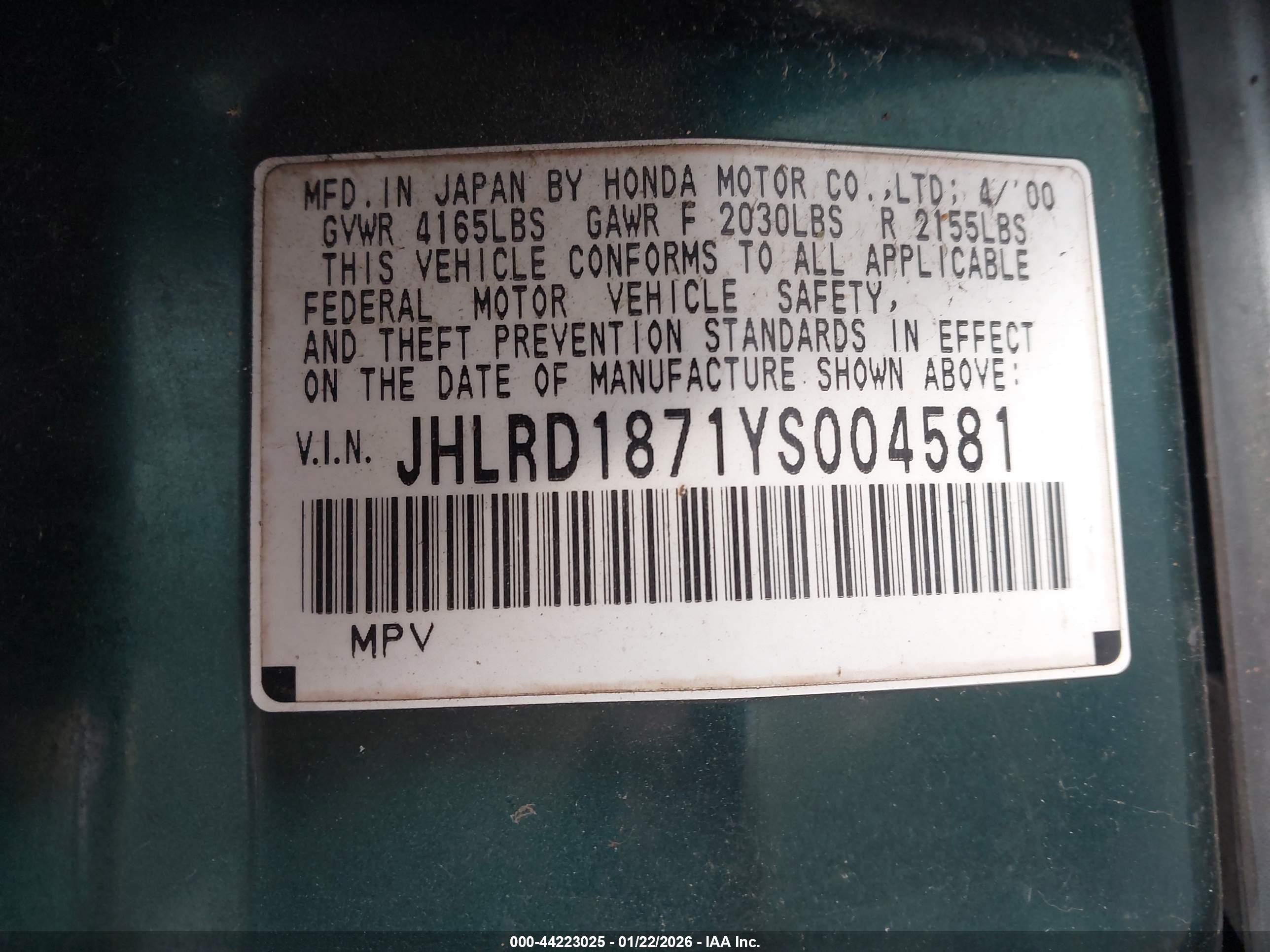 HONDA CR-V image 9