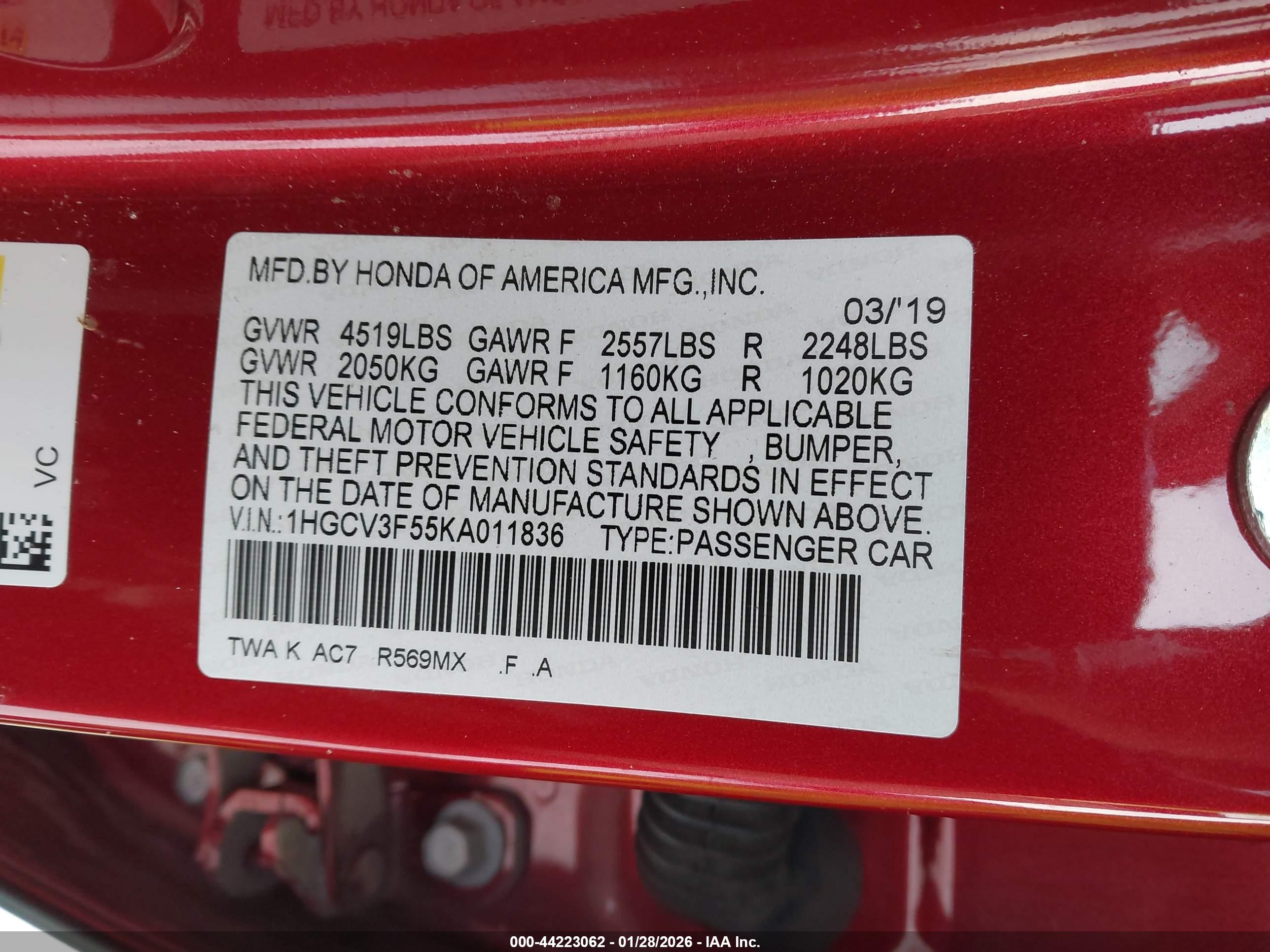 HONDA ACCORD image 9