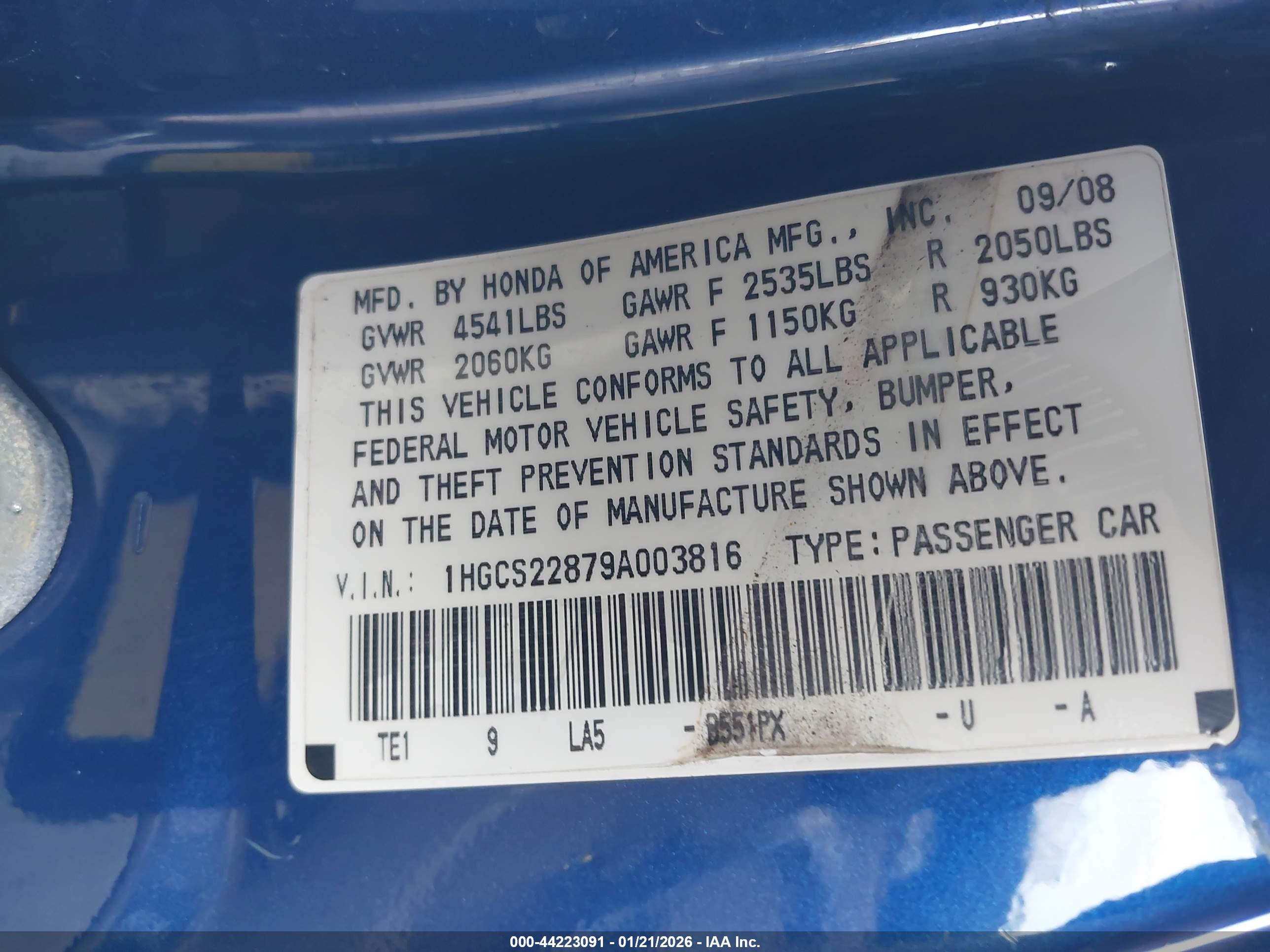 HONDA ACCORD image 9