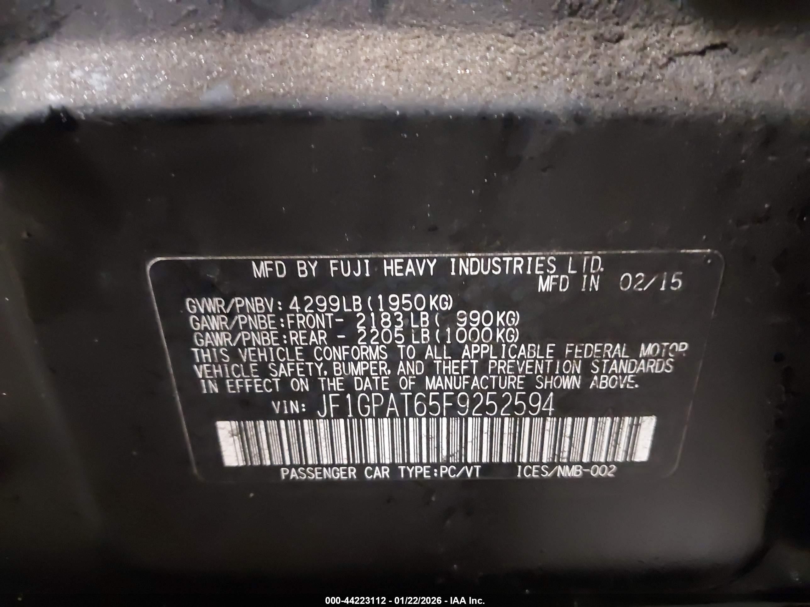 SUBARU IMPREZA image 9