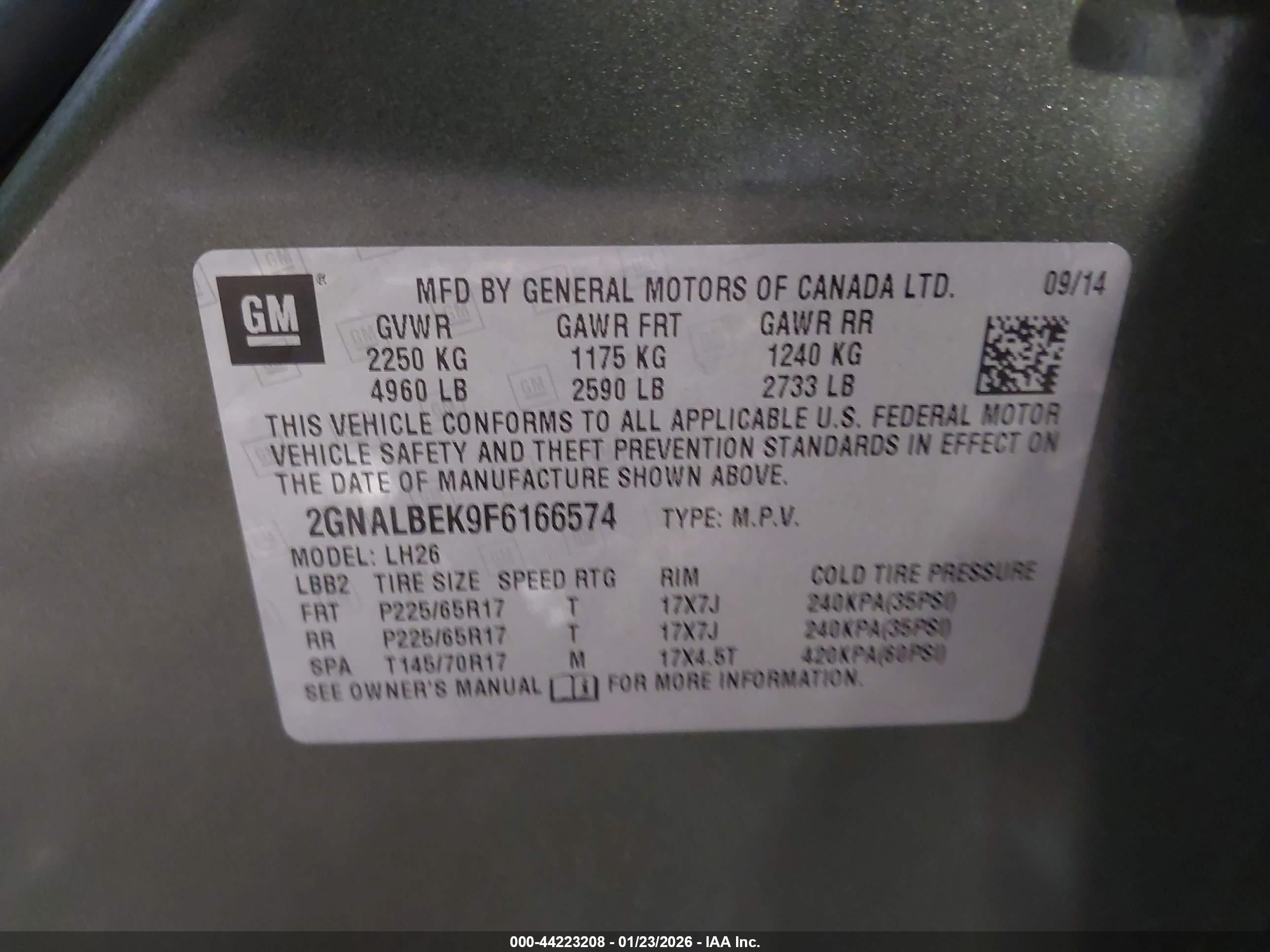 CHEVROLET EQUINOX image 9