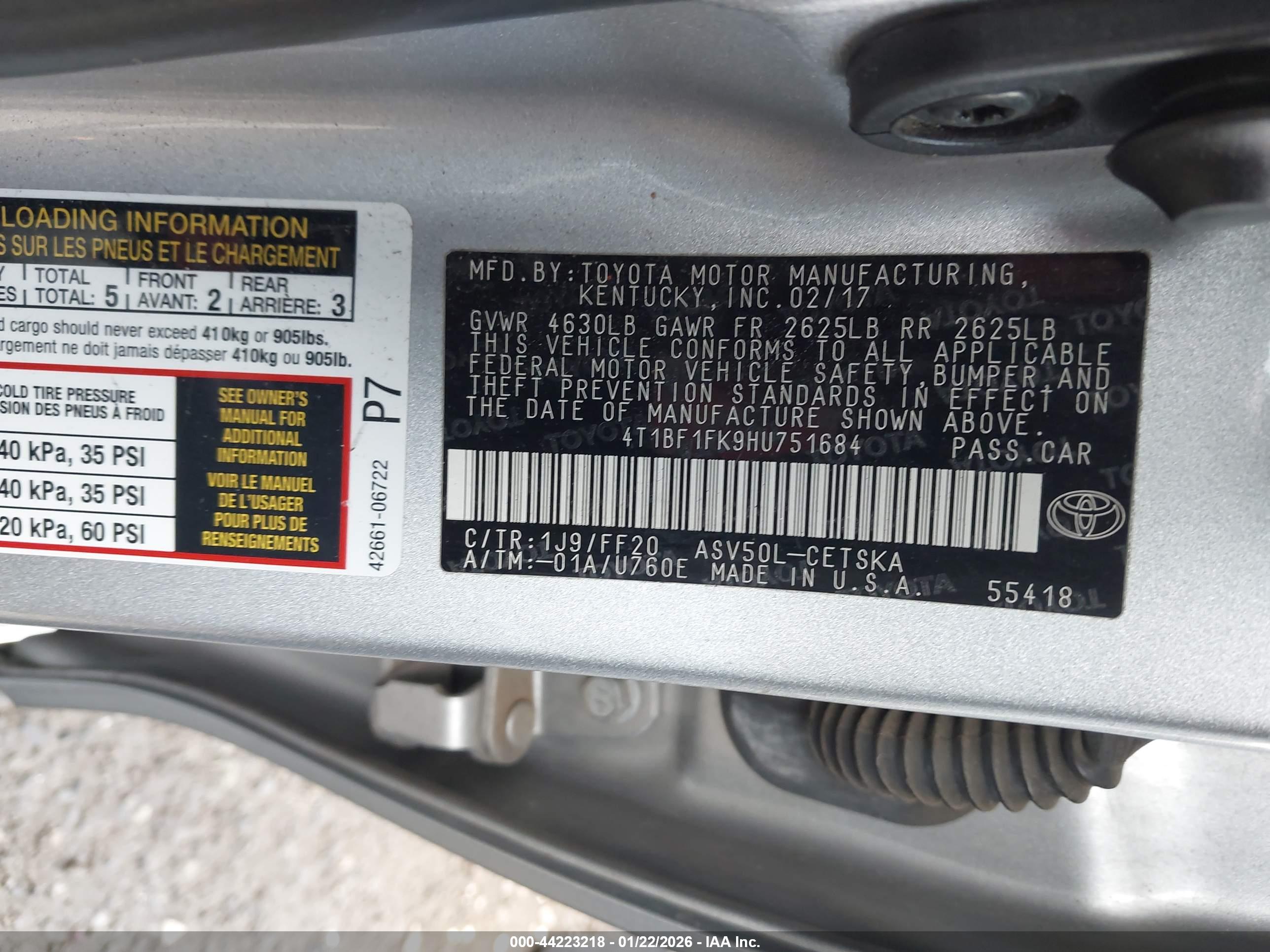 TOYOTA CAMRY image 9
