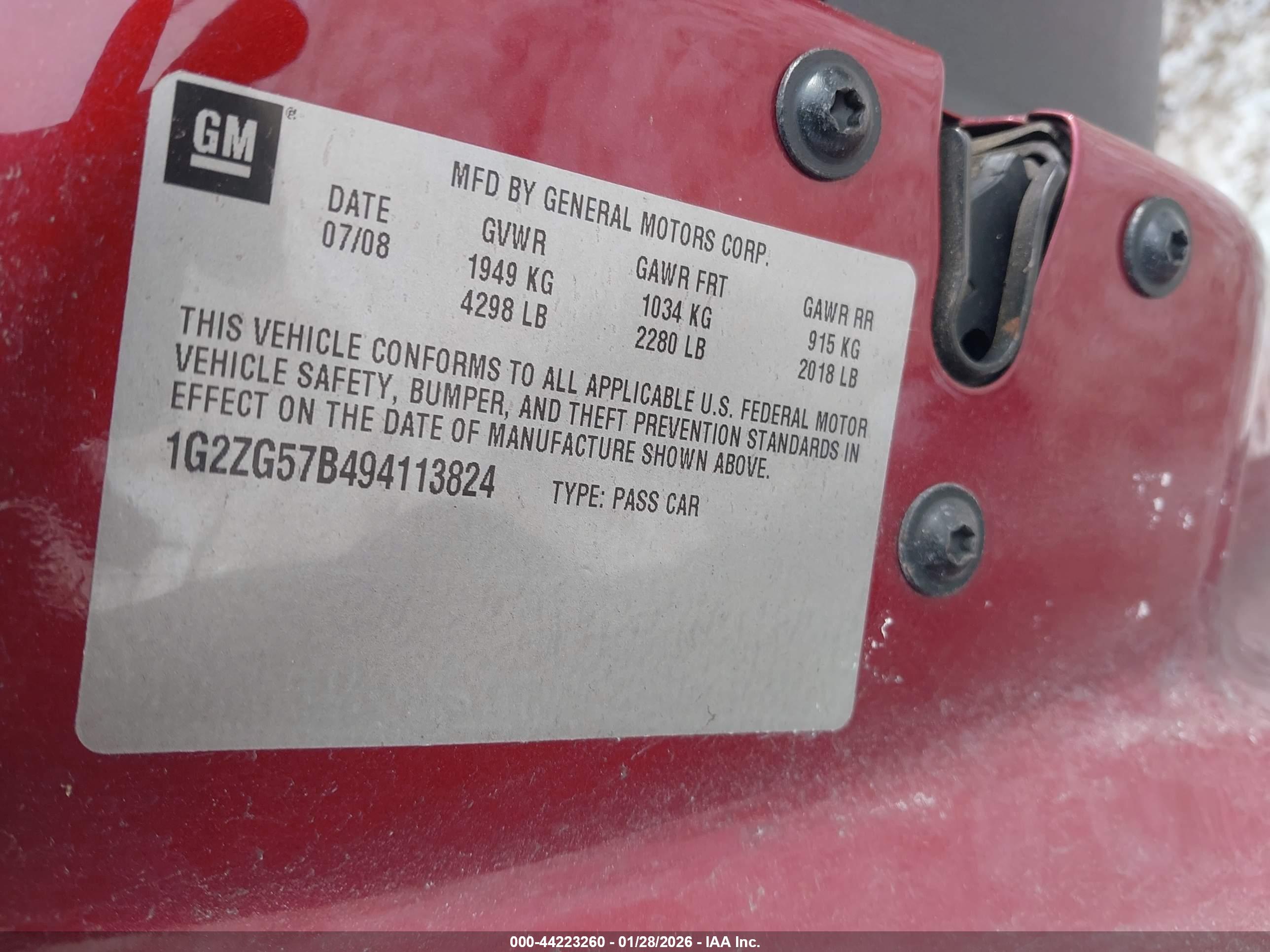 PONTIAC G6 image 9