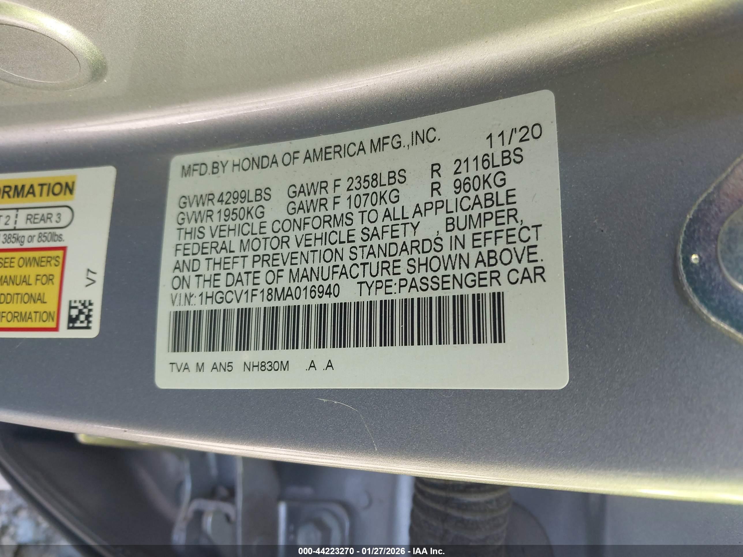 HONDA ACCORD image 9