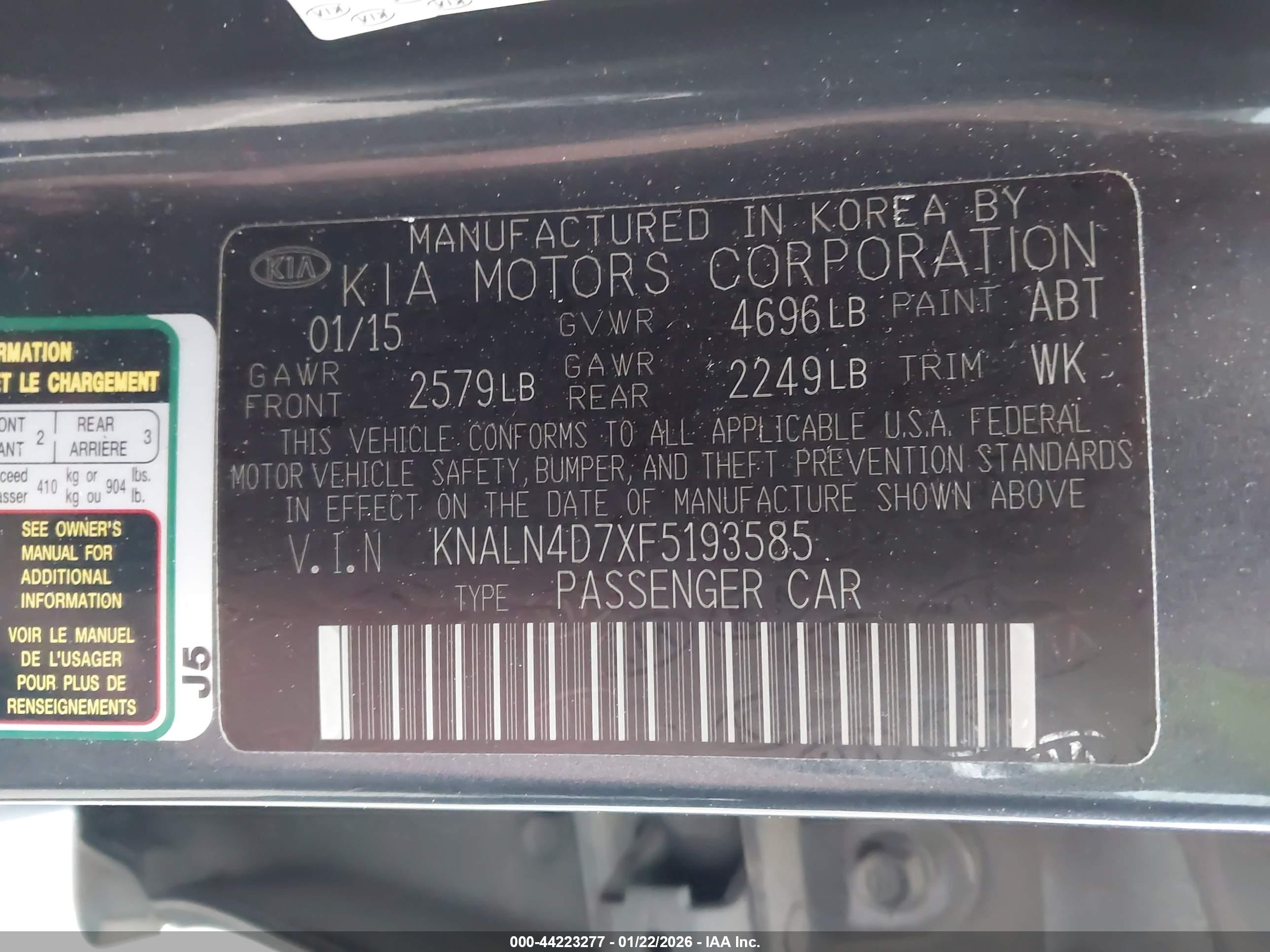 KIA CADENZA image 9