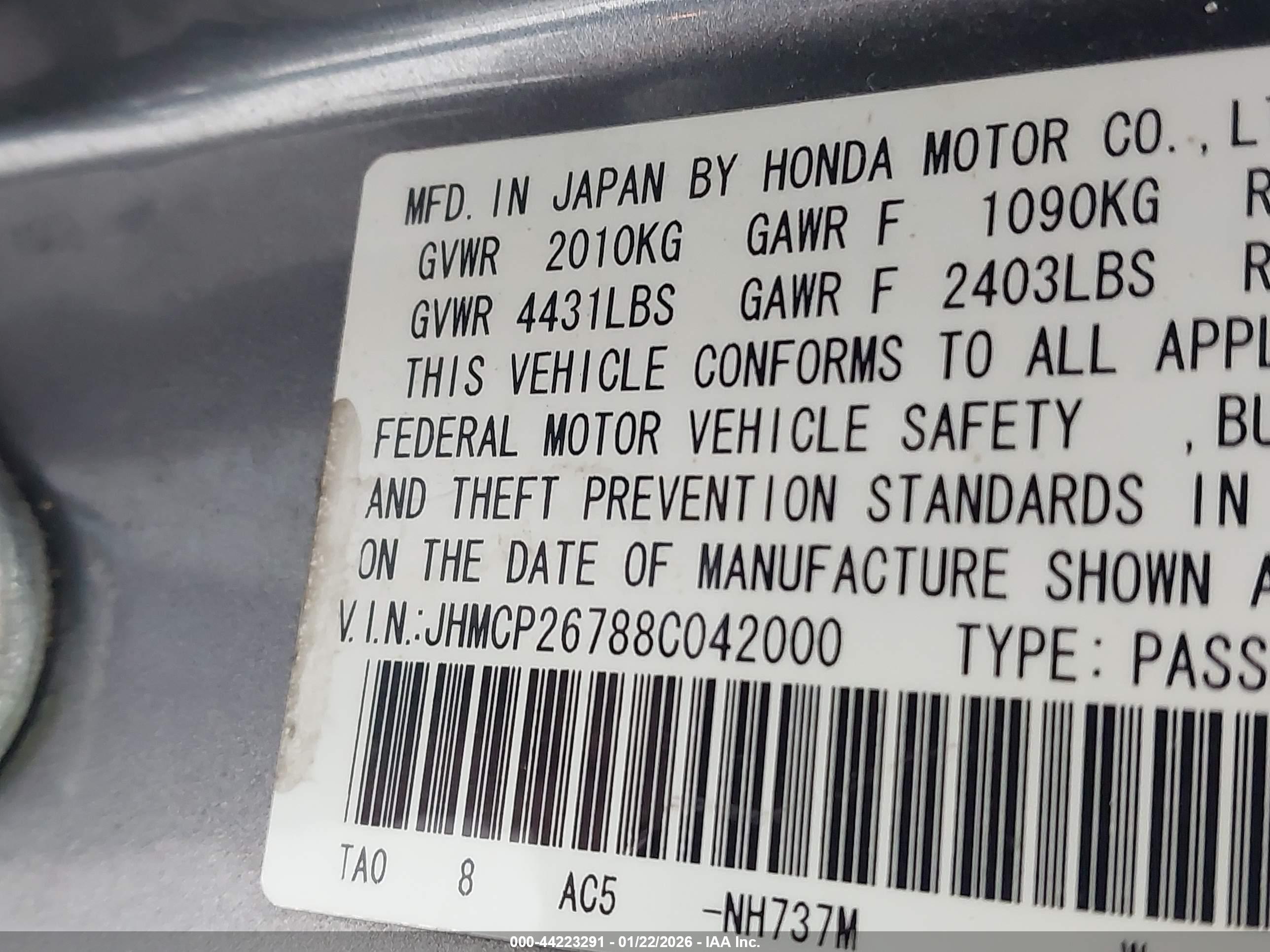 HONDA ACCORD image 9