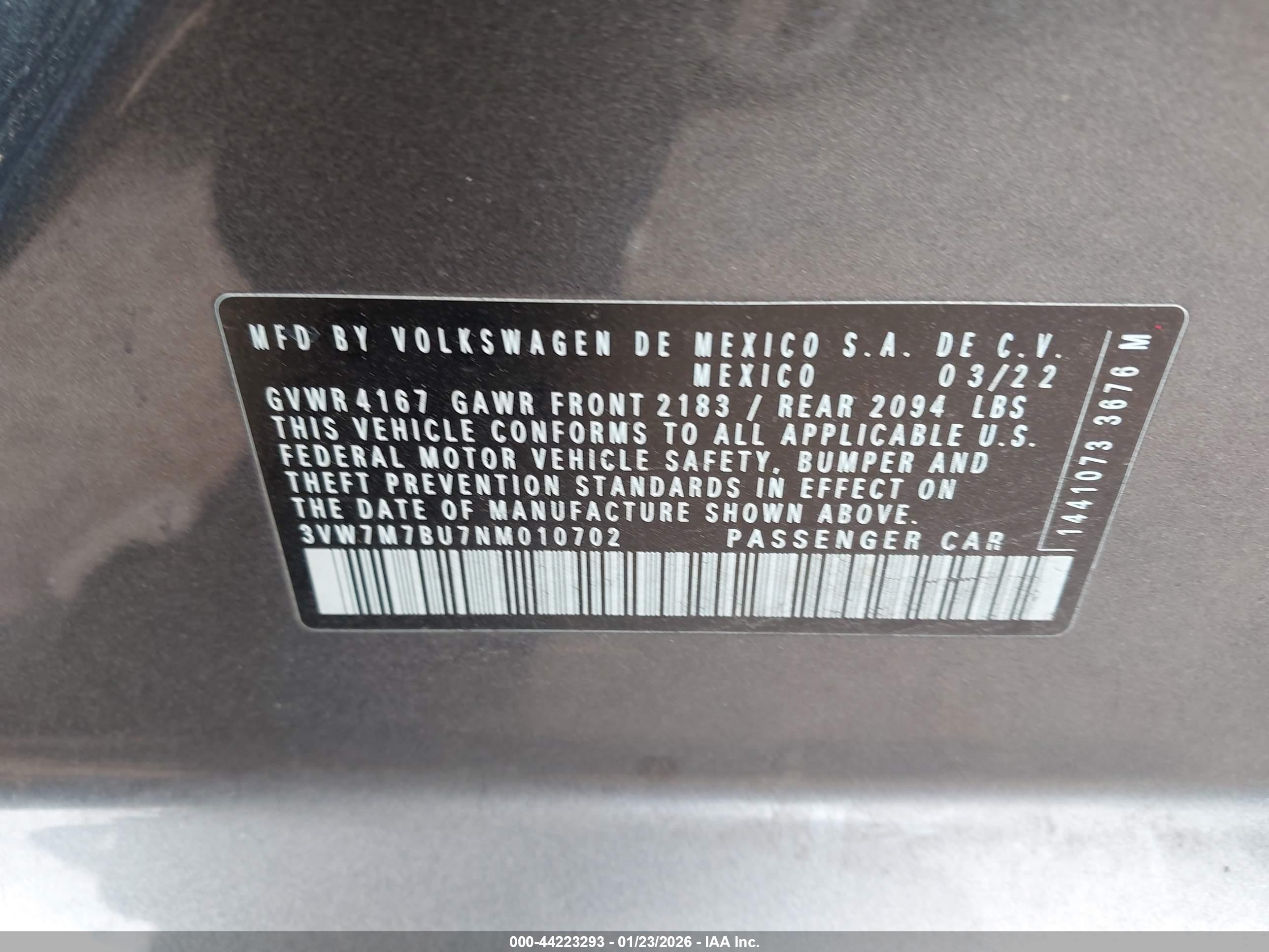 VOLKSWAGEN JETTA image 9