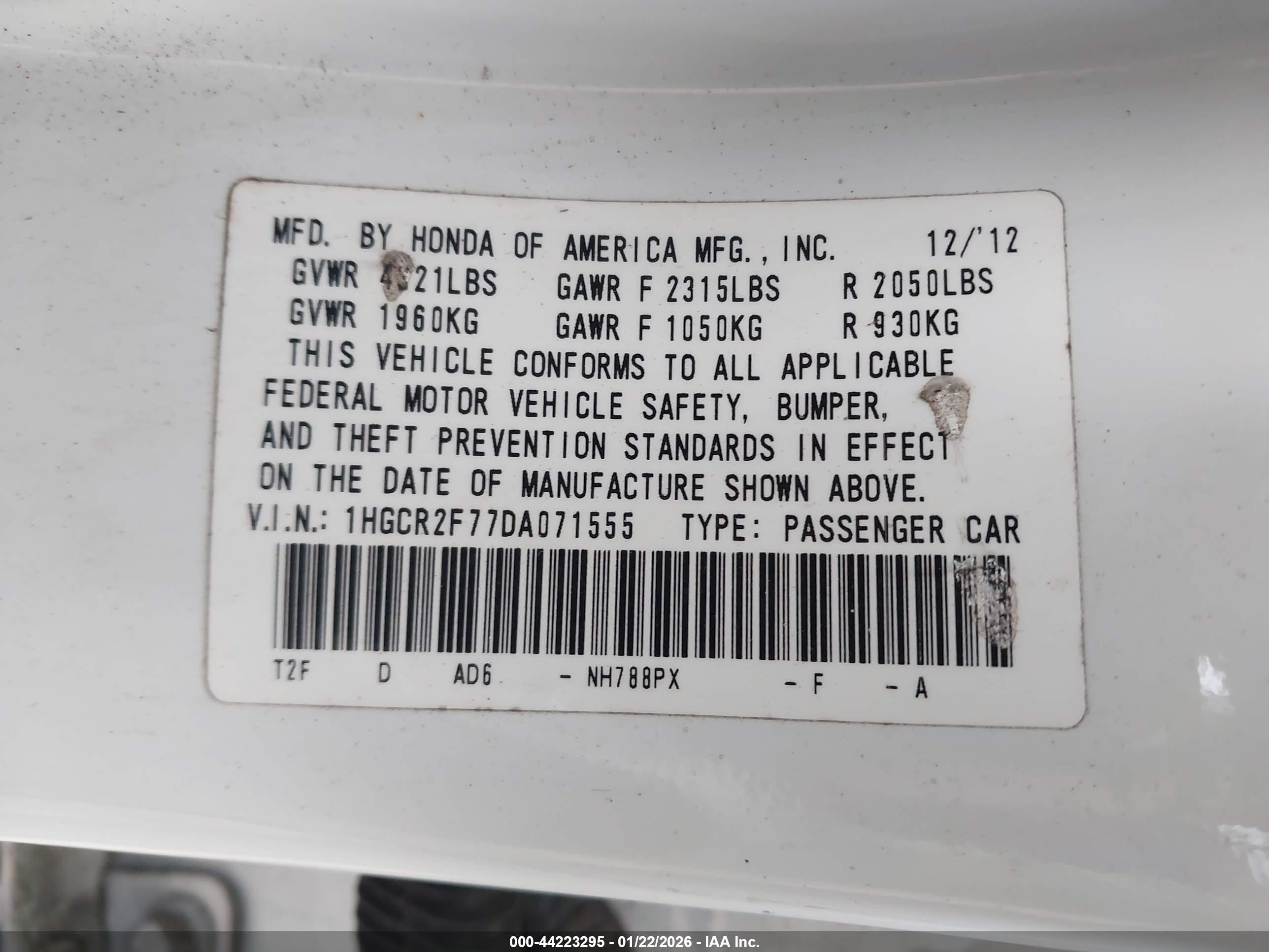 HONDA ACCORD image 9