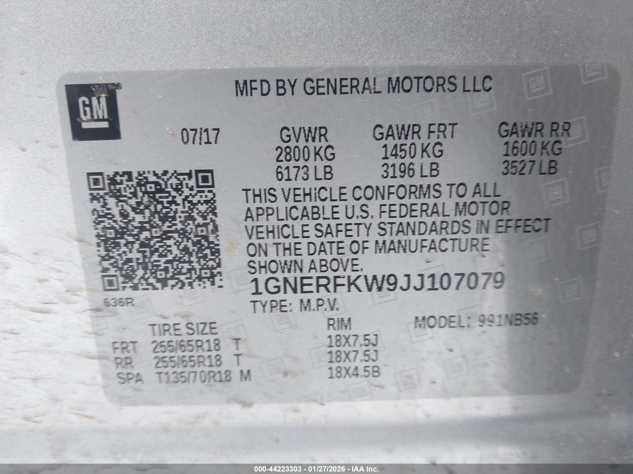 CHEVROLET TRAVERSE image 9