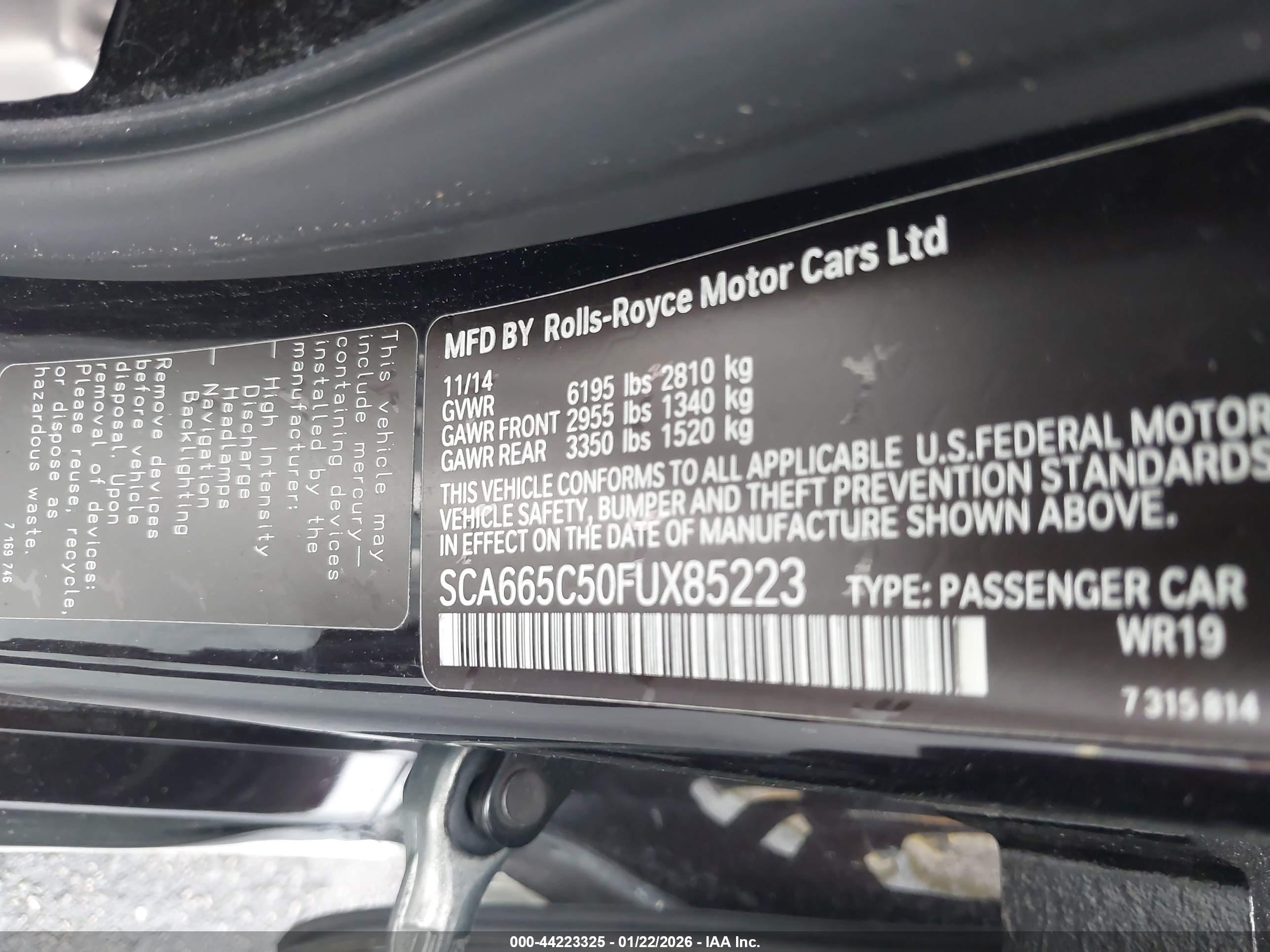 ROLLS-ROYCE WRAITH image 9