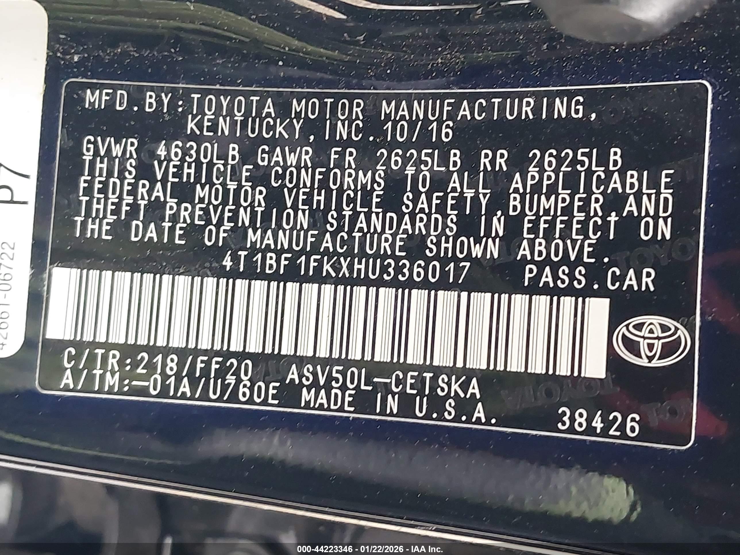 TOYOTA CAMRY image 9