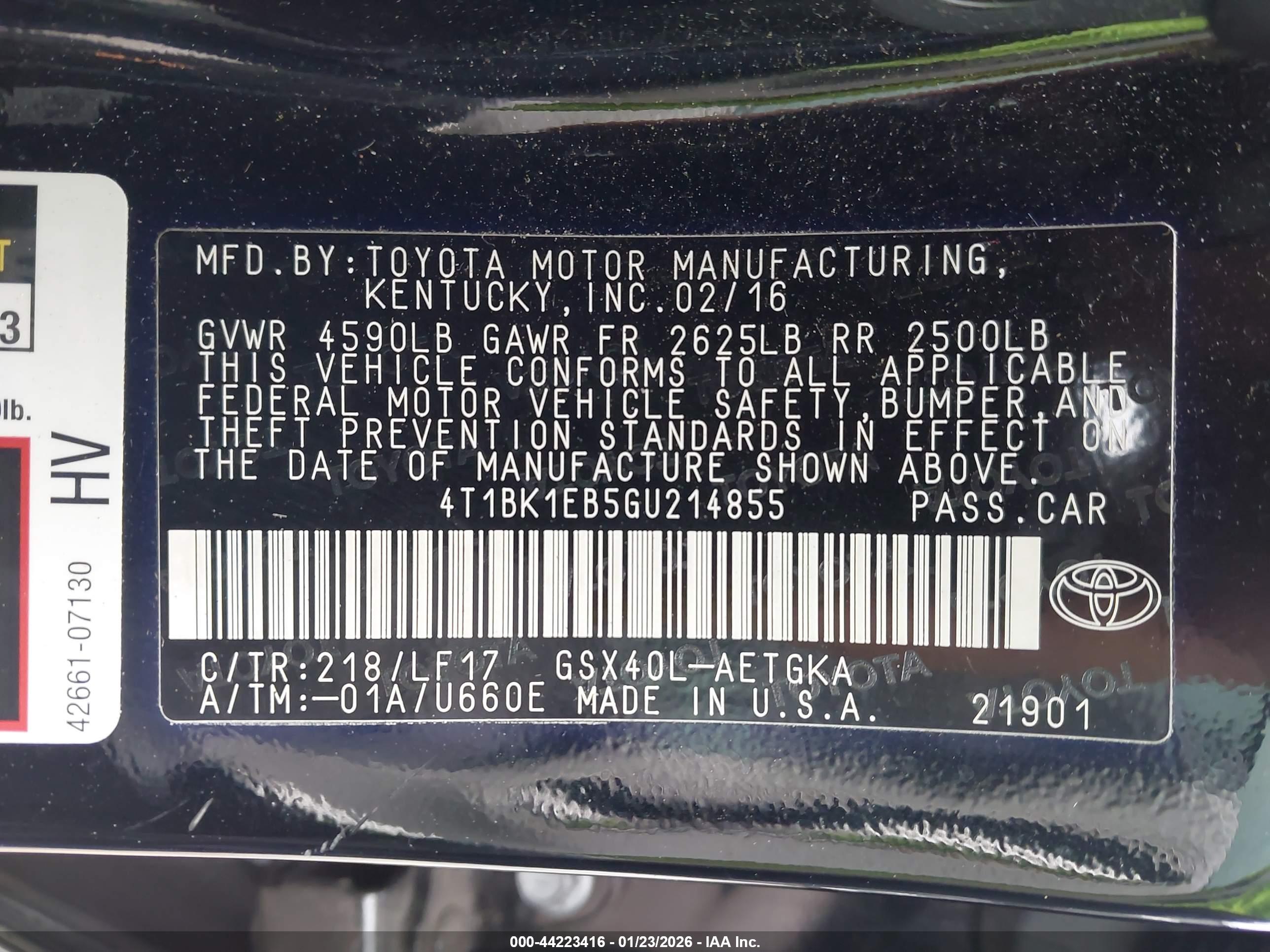 TOYOTA AVALON image 9