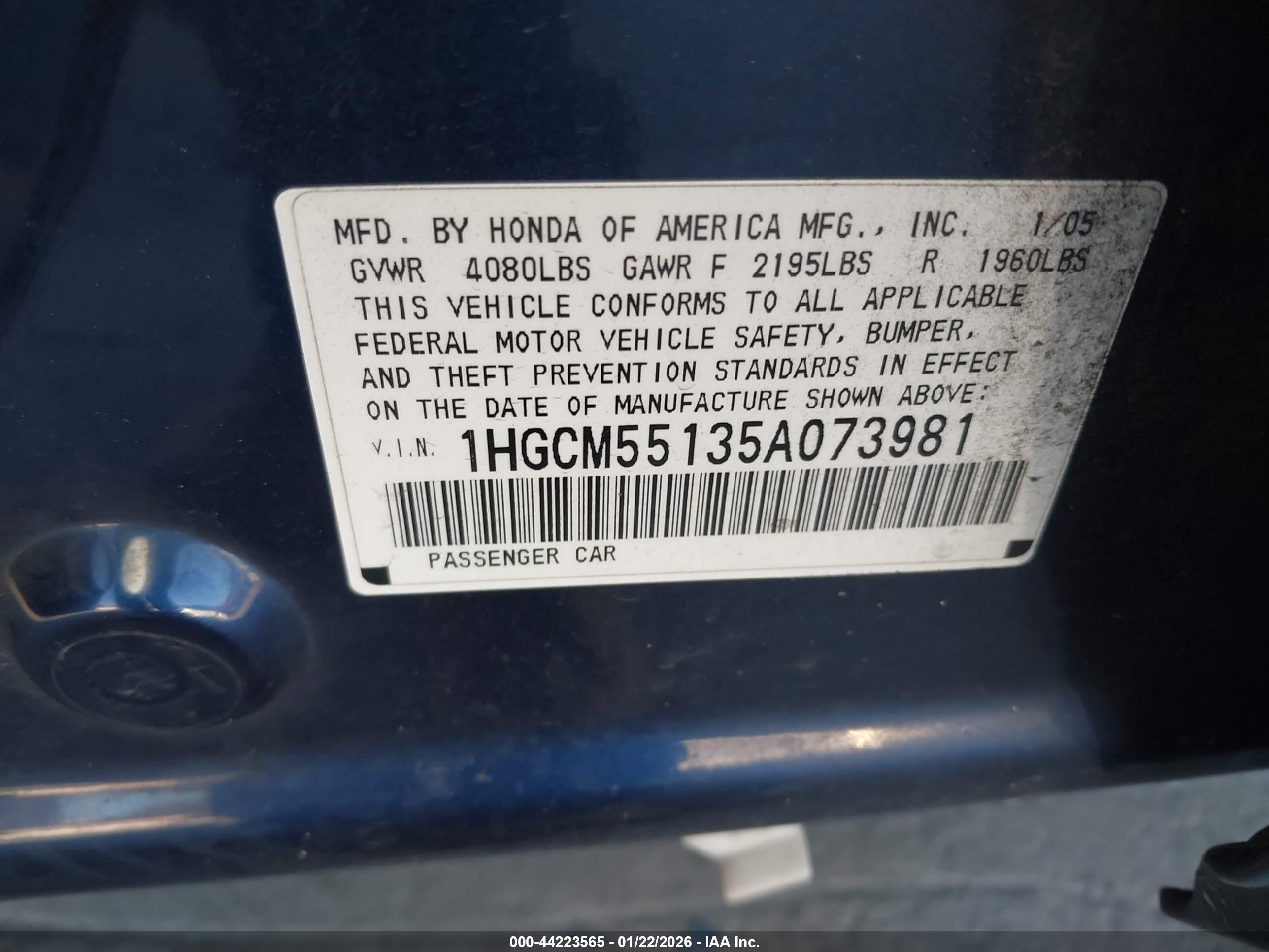 HONDA ACCORD image 9