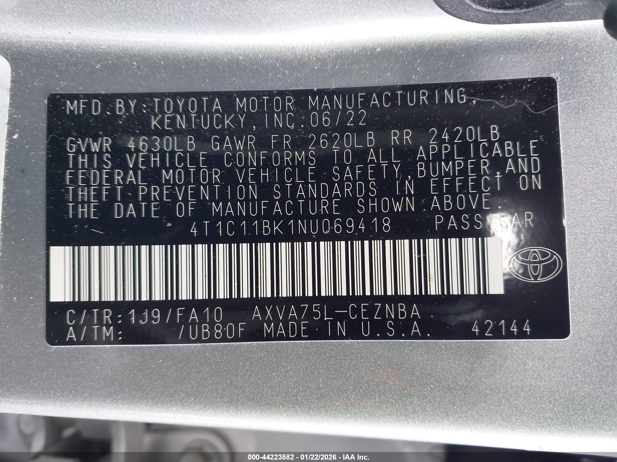 TOYOTA CAMRY image 9