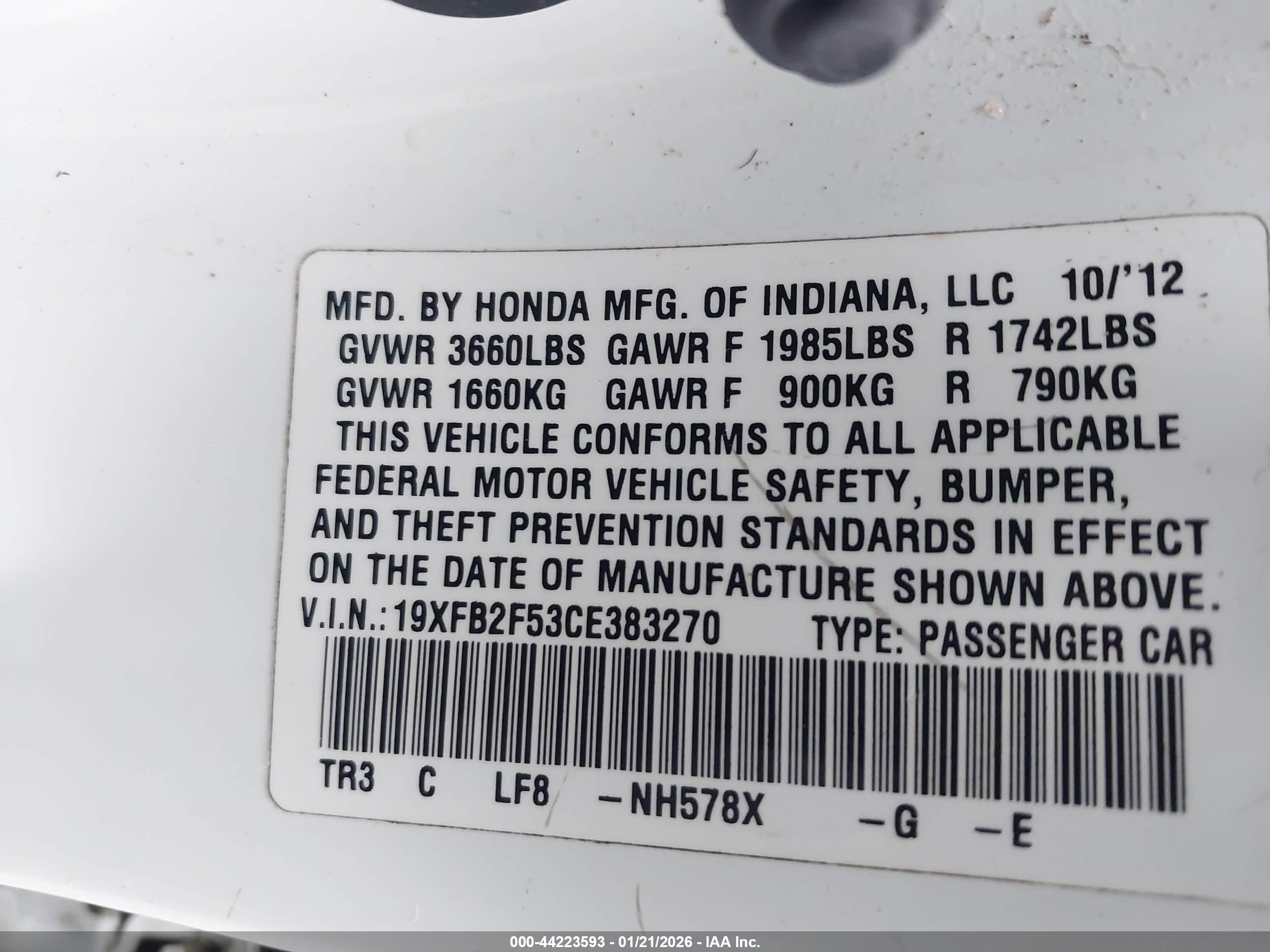 HONDA CIVIC image 9