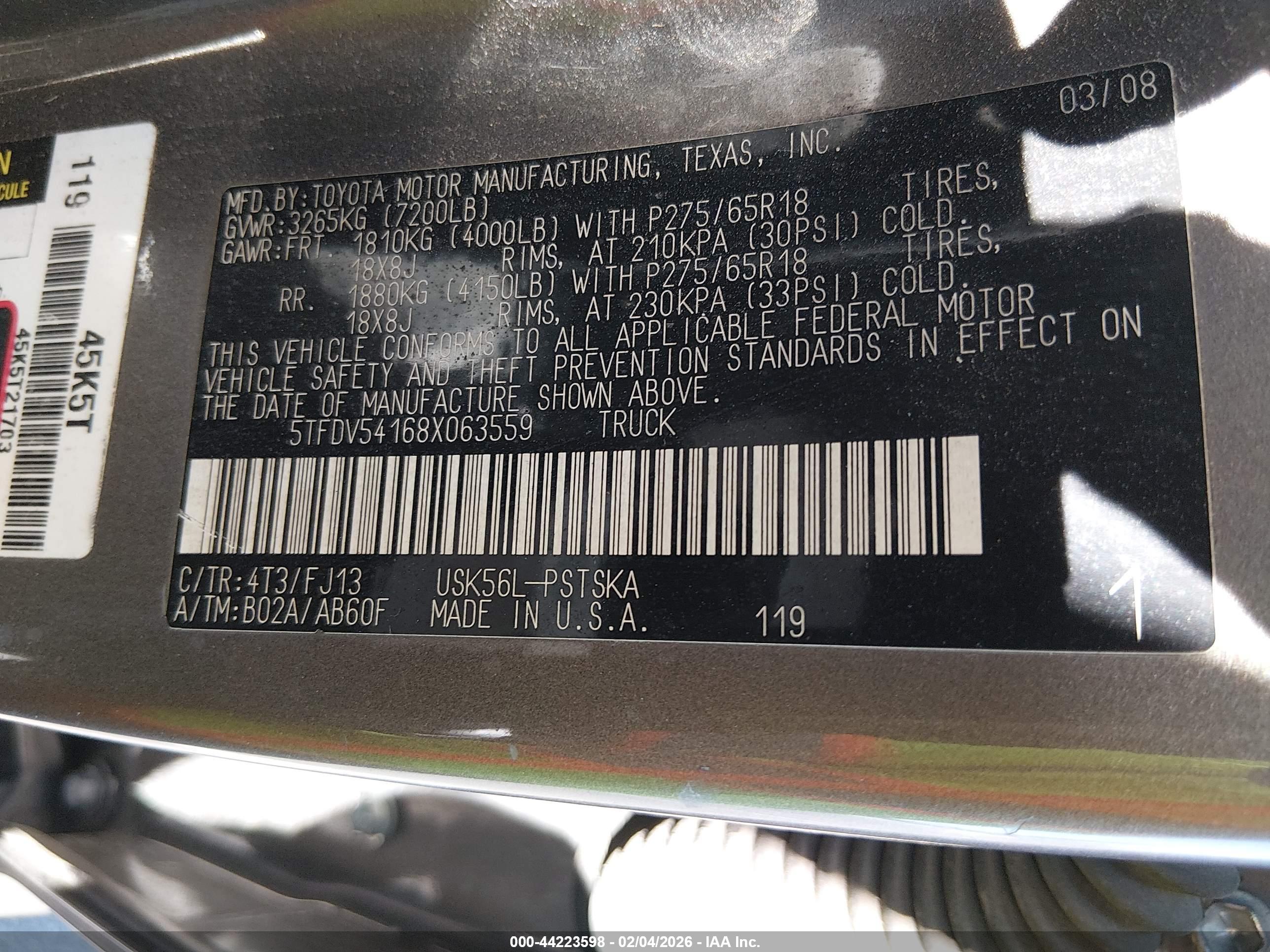 TOYOTA TUNDRA image 9