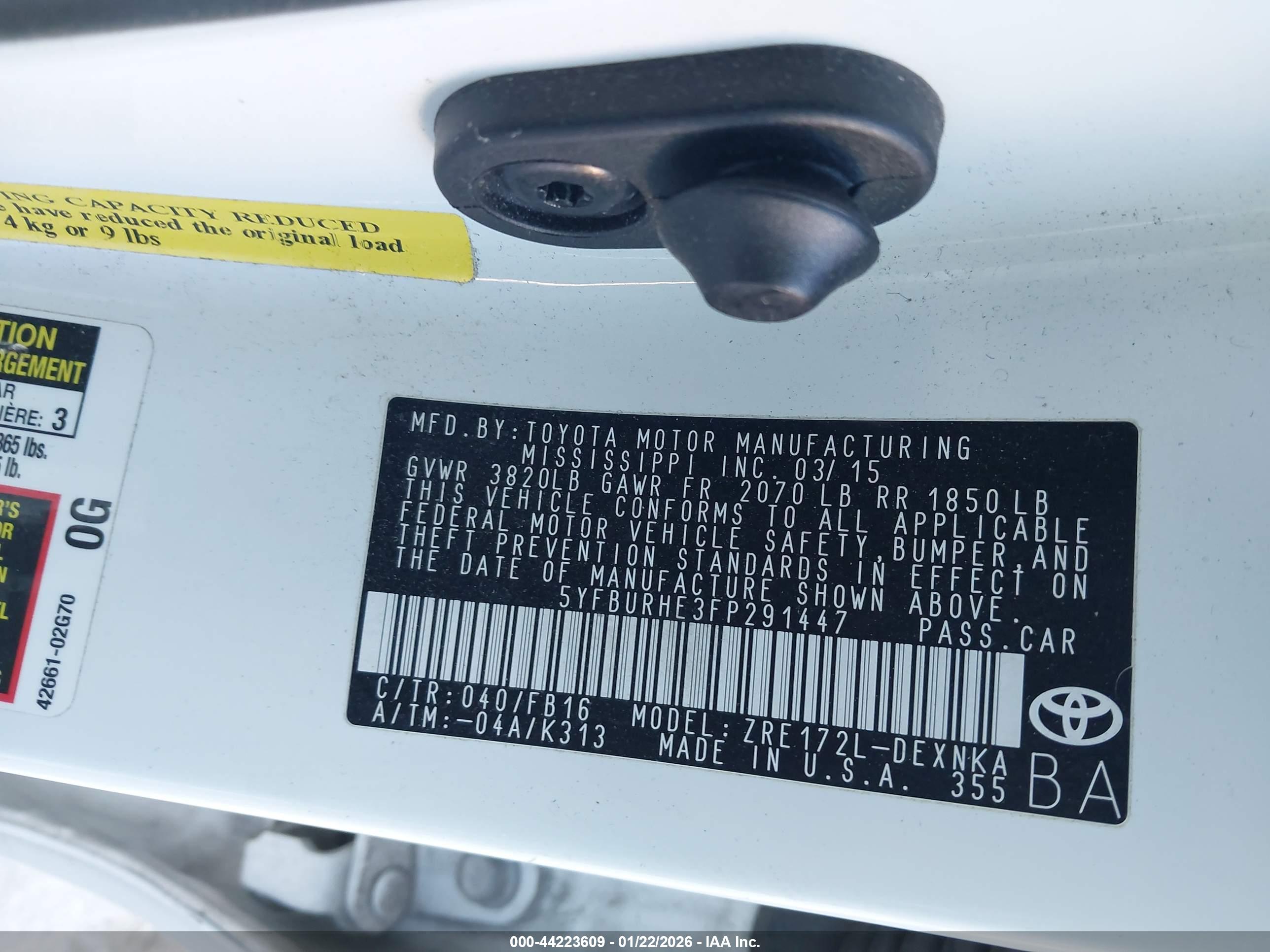 TOYOTA COROLLA image 9