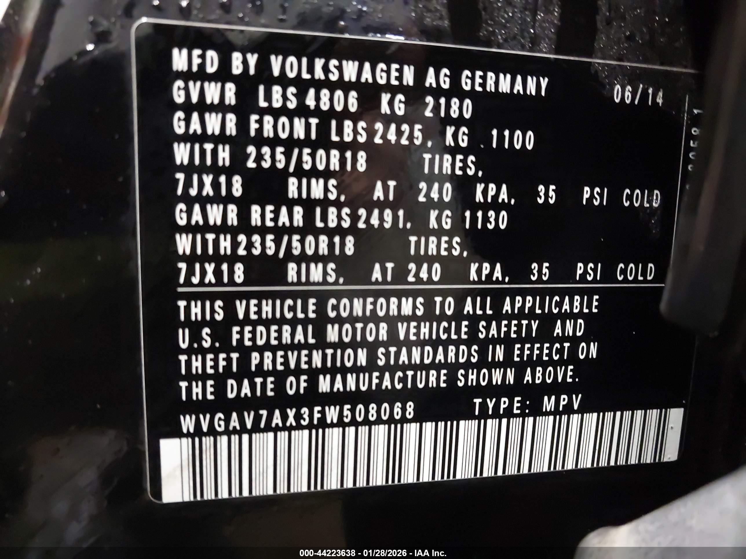 VOLKSWAGEN TIGUAN image 9
