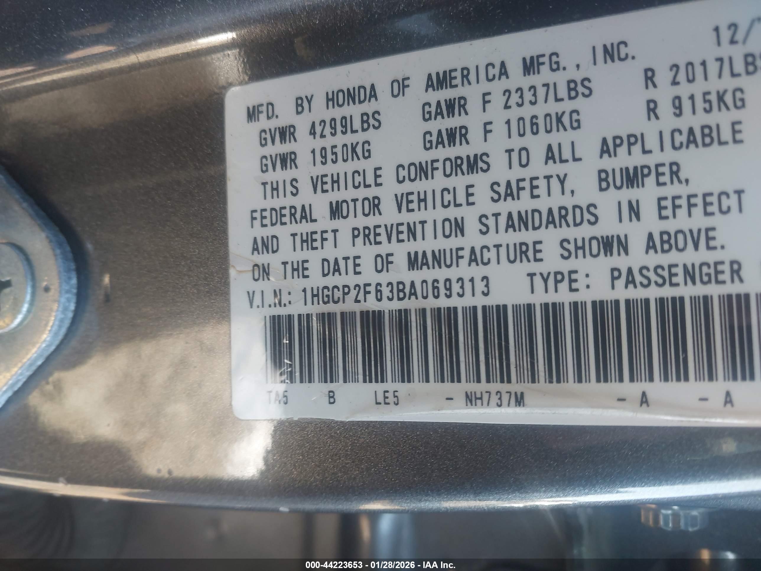 HONDA ACCORD image 9