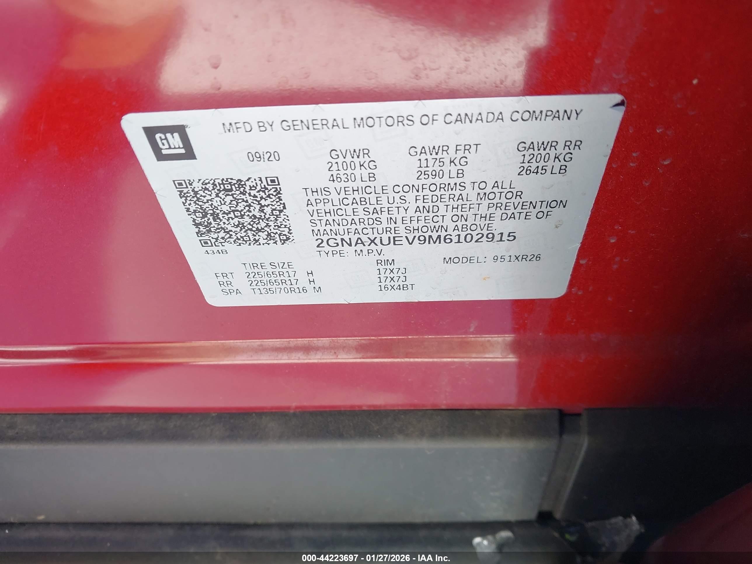 CHEVROLET EQUINOX image 9