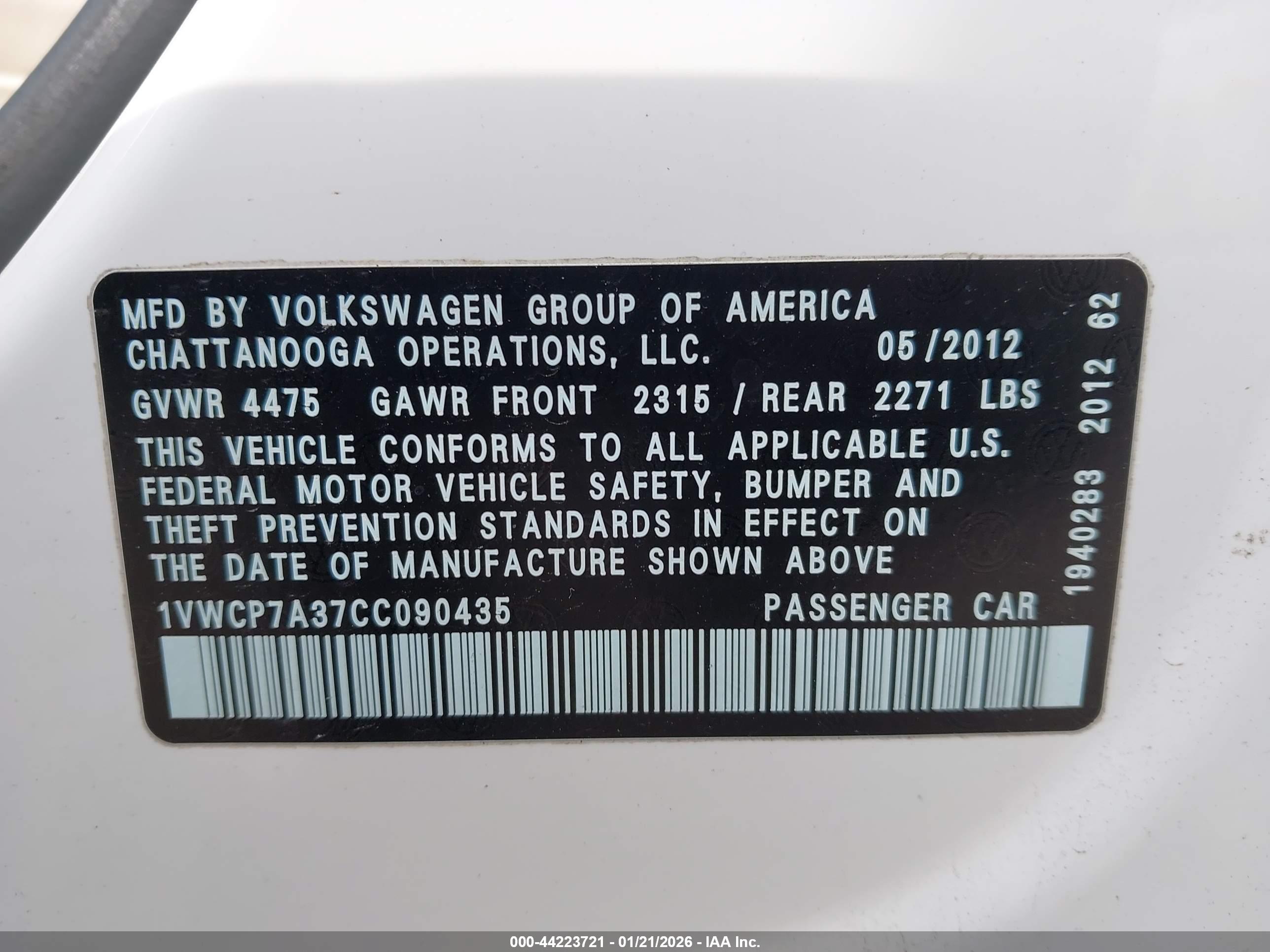 VOLKSWAGEN PASSAT image 9