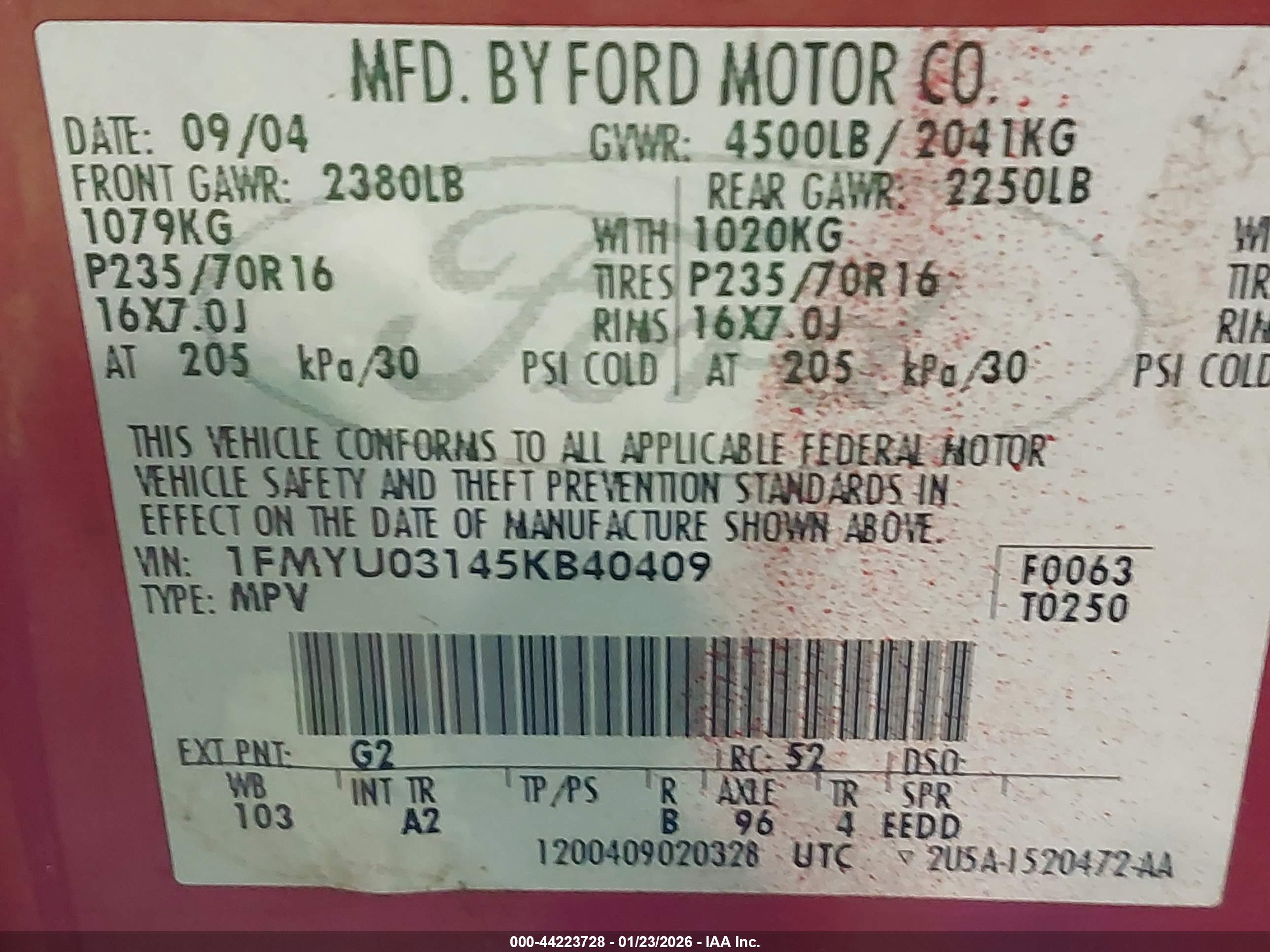 FORD ESCAPE image 9