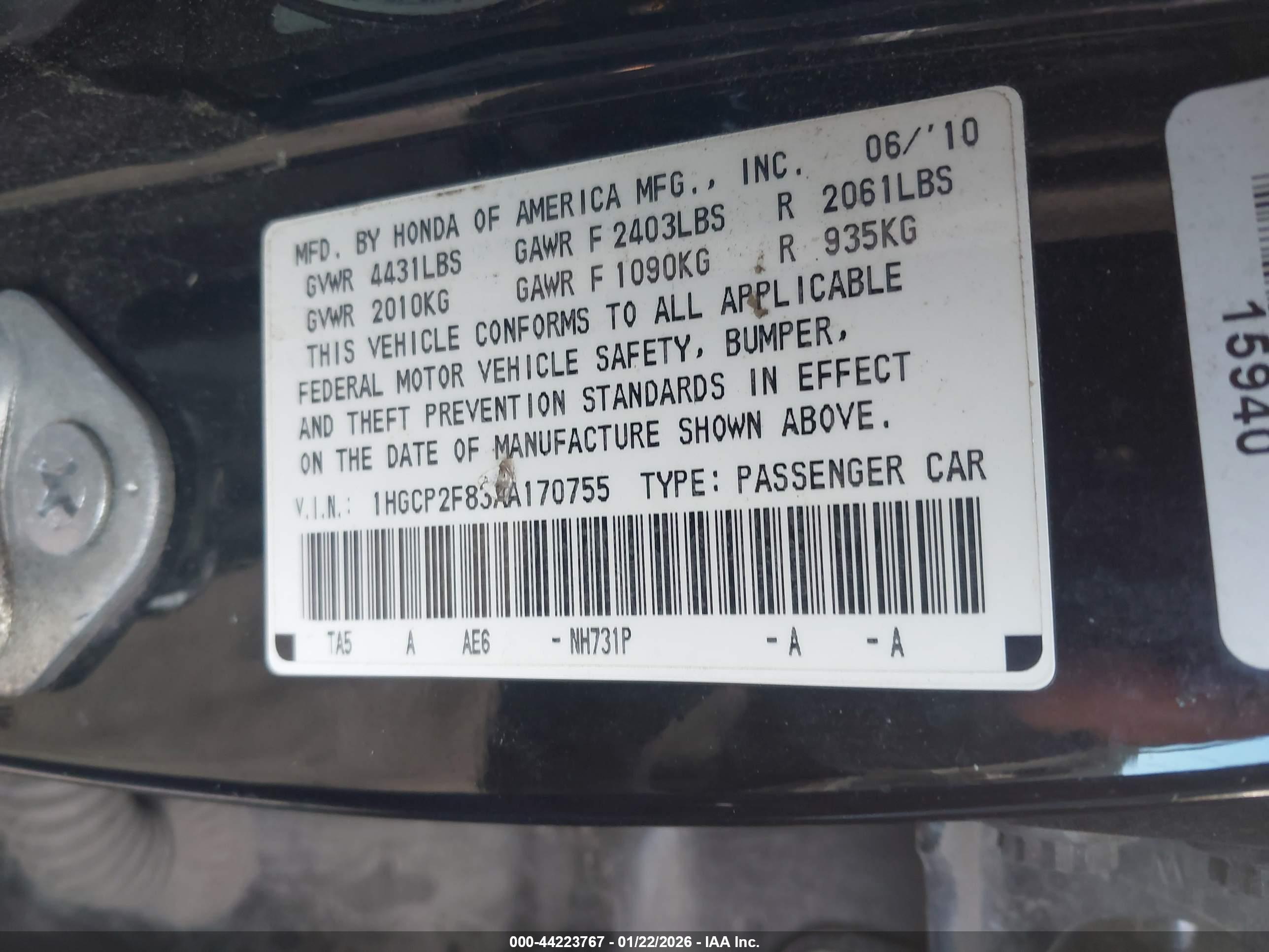 HONDA ACCORD image 9