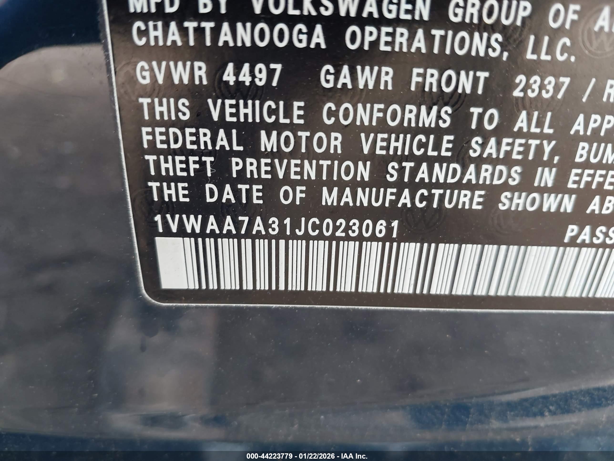 VOLKSWAGEN PASSAT image 9