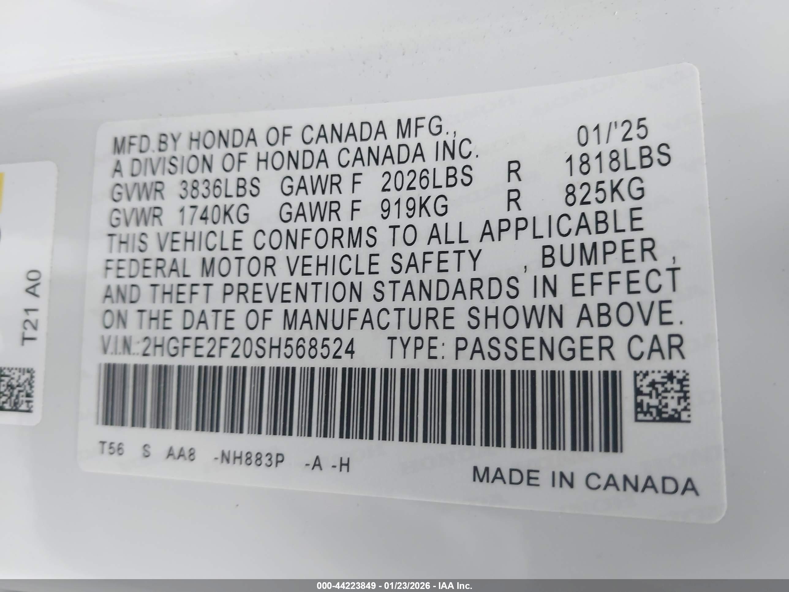 HONDA CIVIC image 9