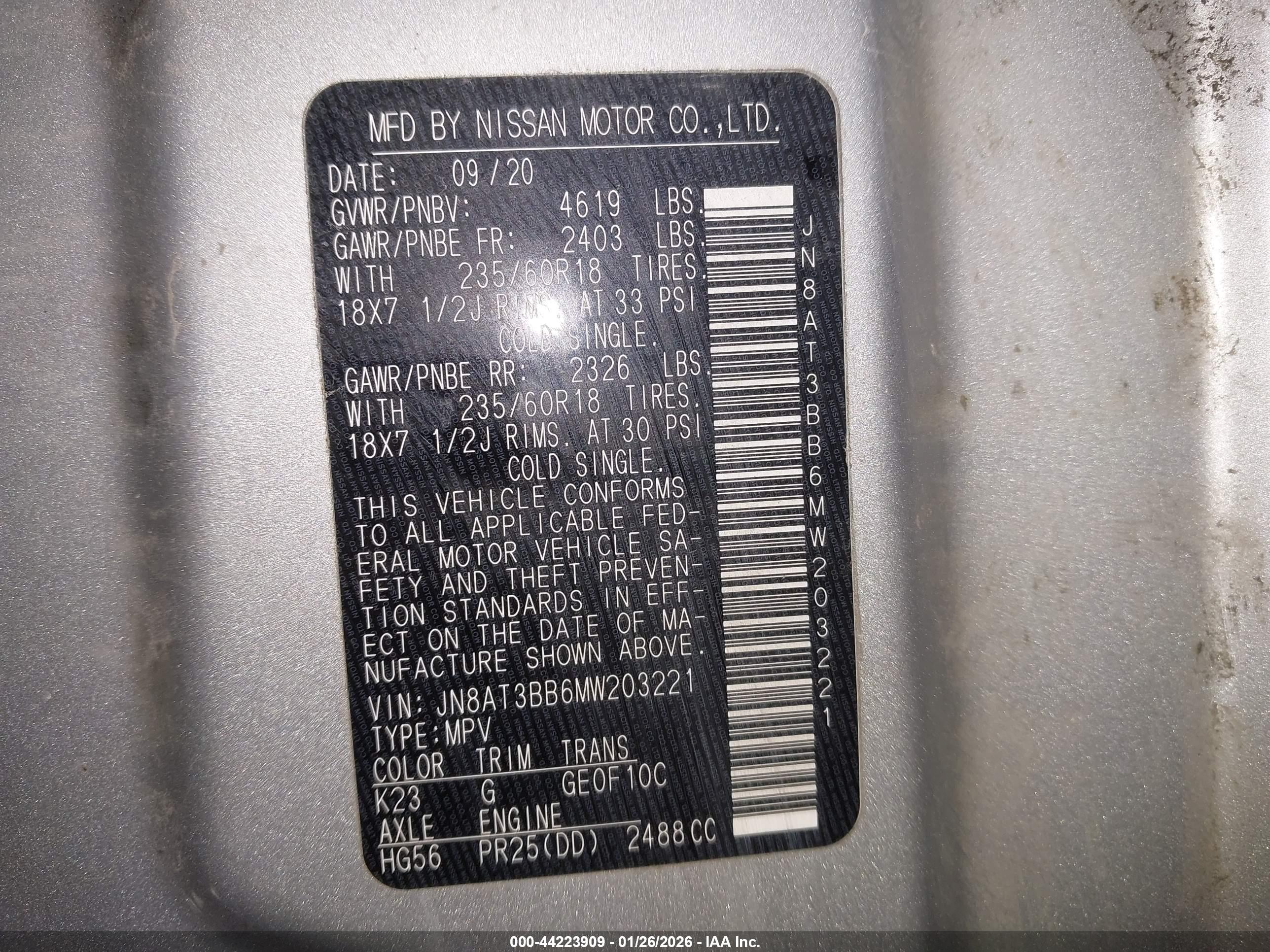 NISSAN ROGUE image 9