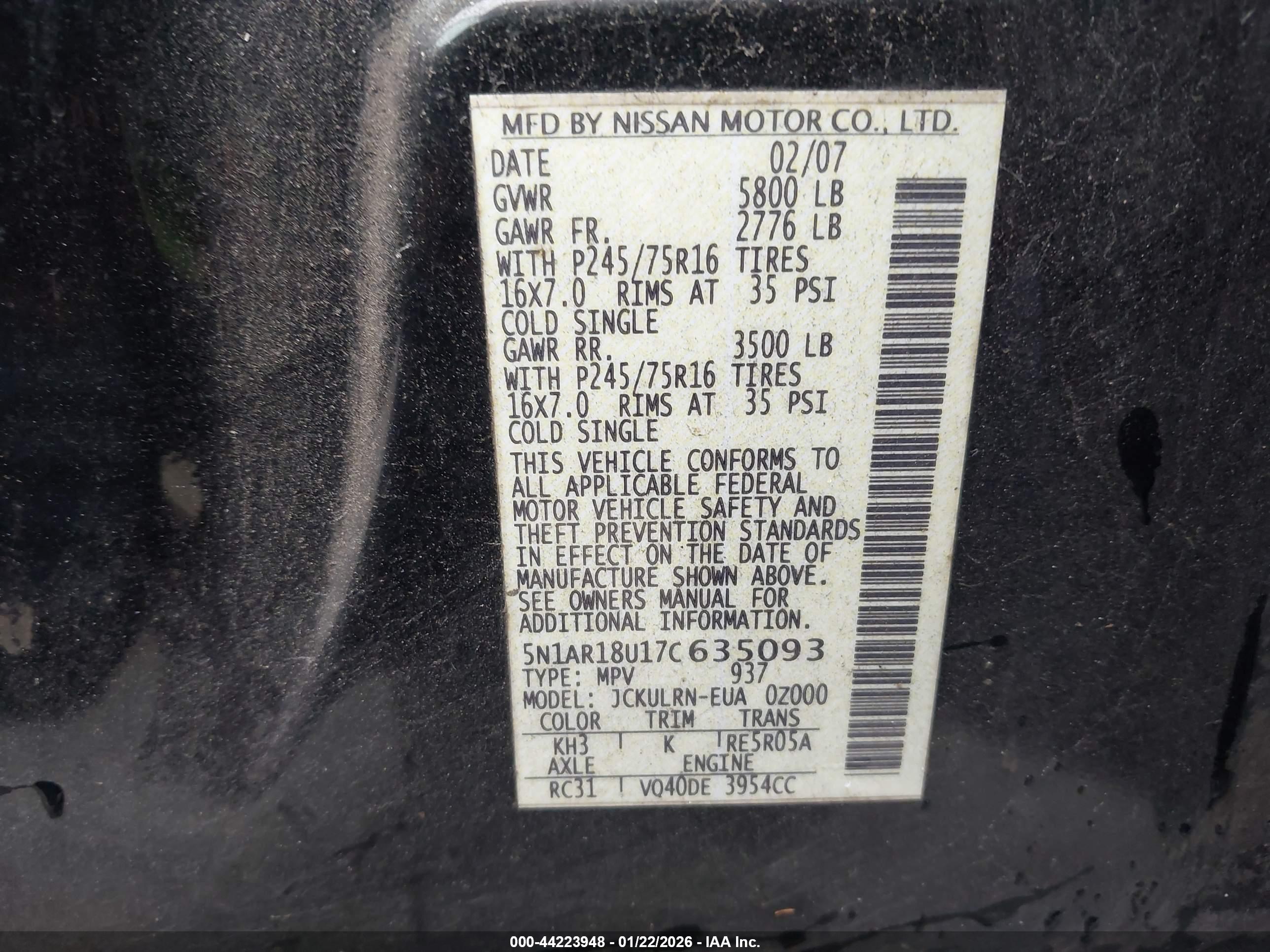 NISSAN PATHFINDER image 9