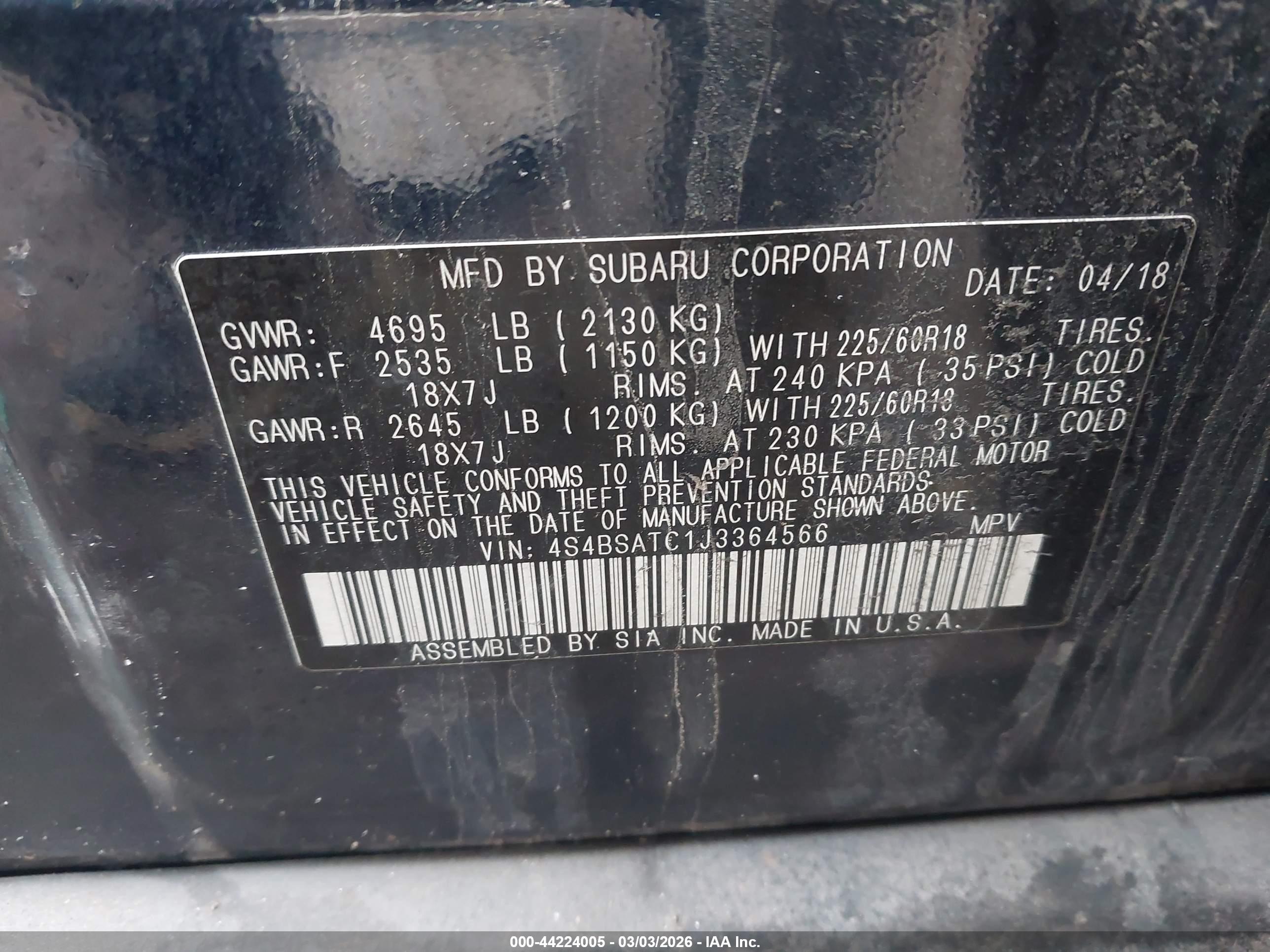 SUBARU OUTBACK image 9
